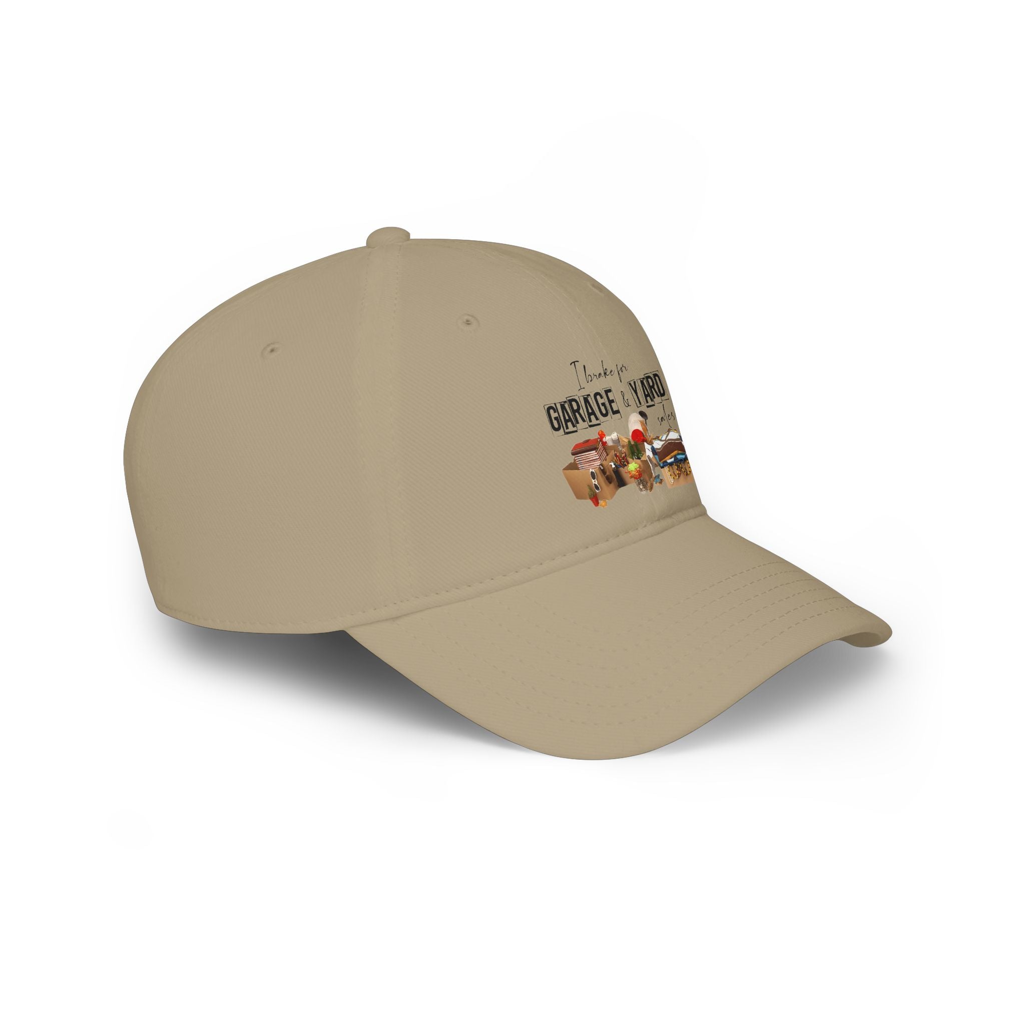 Low Profile Baseball Cap - I Love Garage & Yard Sale Vintage Market Design
