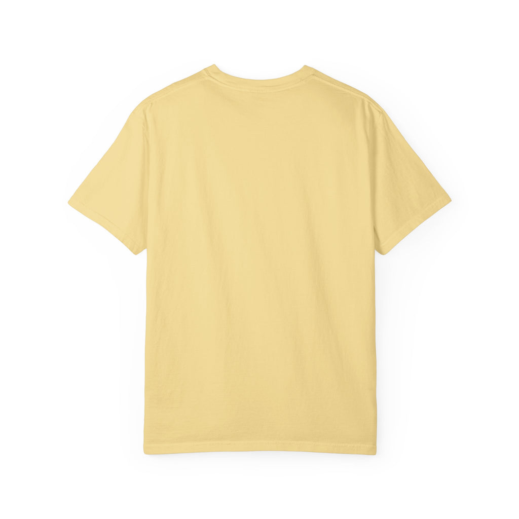 Geometric Mosaic Tee — Yellow, Teal & Black Patterned Graphic T-Shirt