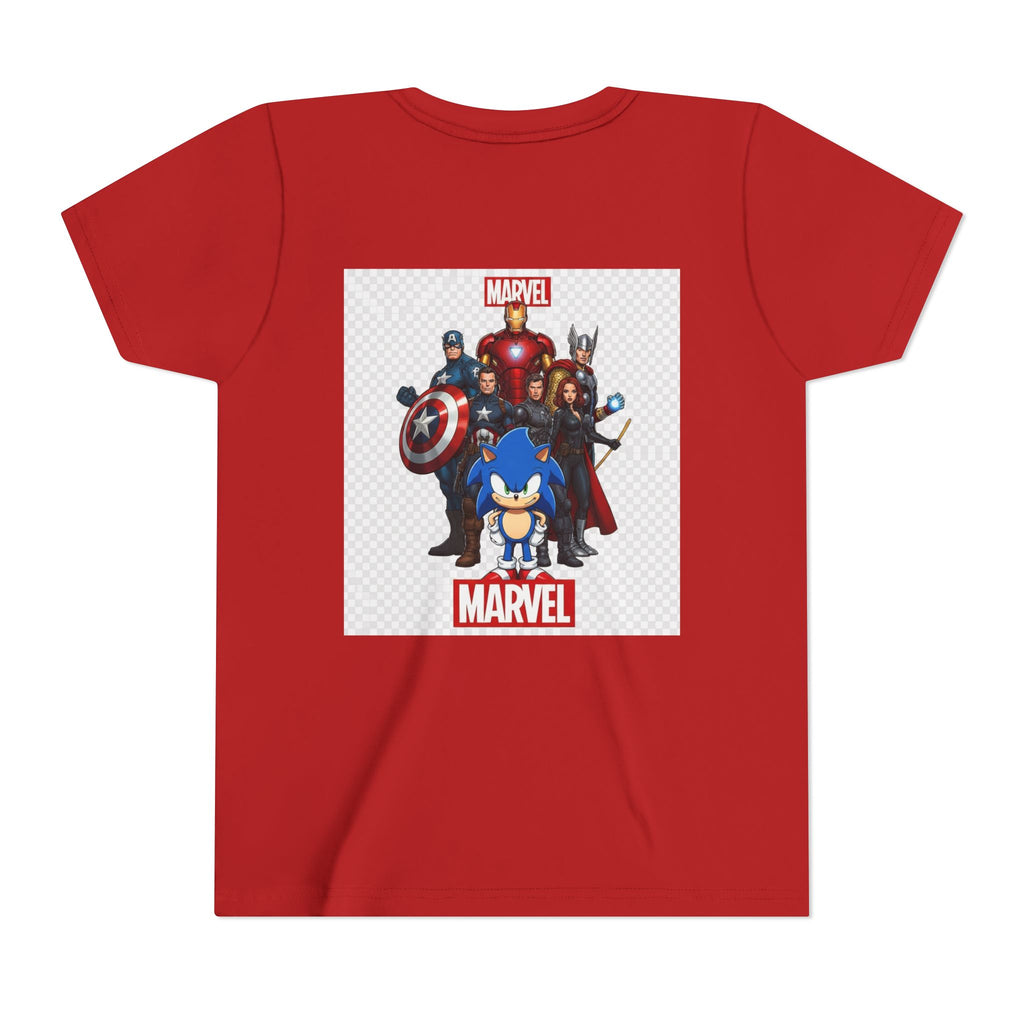 Kids Marvel & Spider-Verse Superhero Tee — Sonic & Avengers Graphic Youth T-Shirt