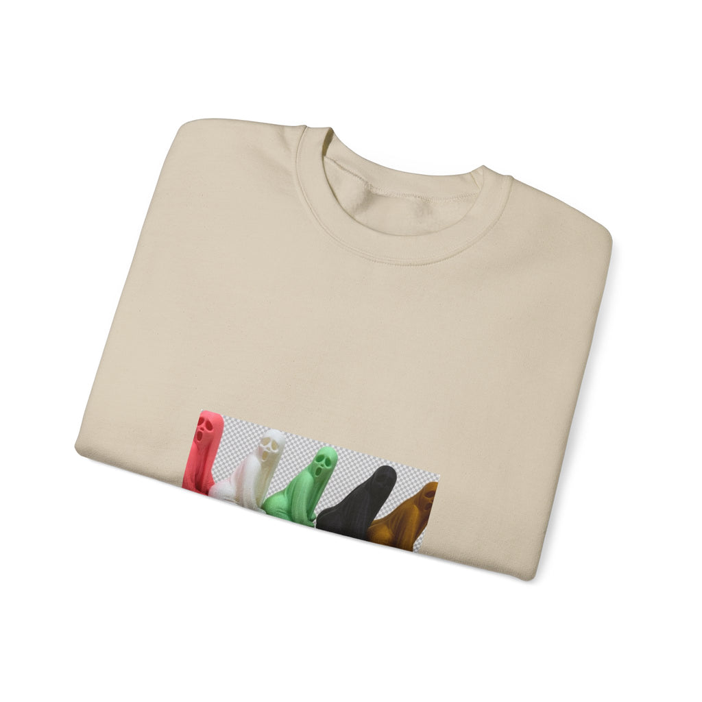 Spooky Squad Sweatshirt — Cute Colorful Halloween Ghost Crewneck