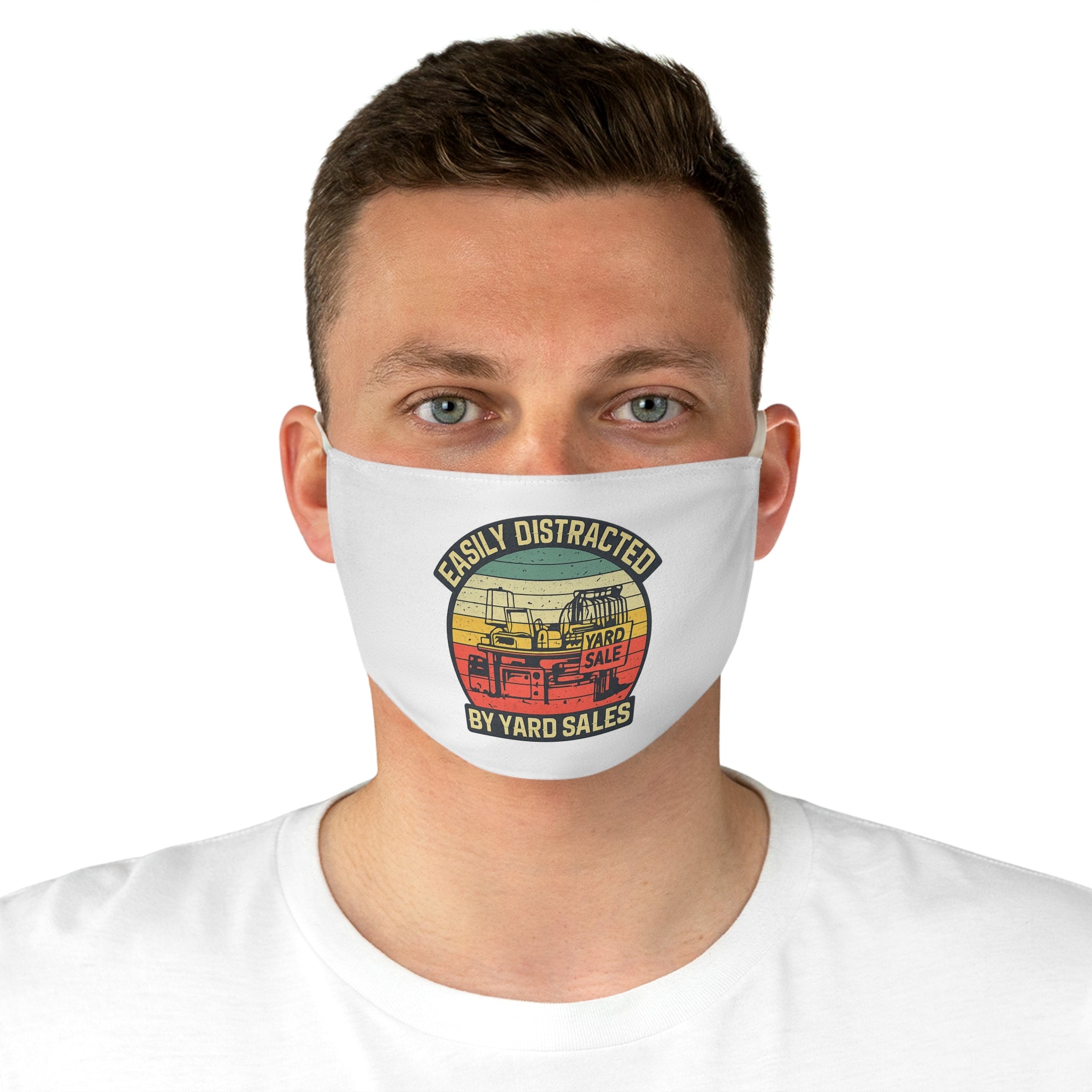 Easily Distracted by Yard Sales Face Mask