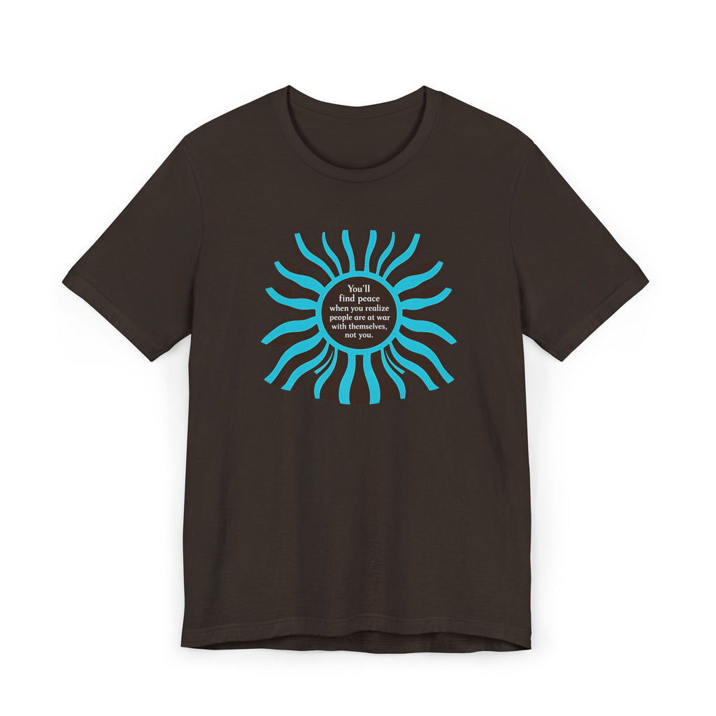 Sunburst Graphic T-Shirt — 'Don't Let Fear Decide' Inspirational Tee
