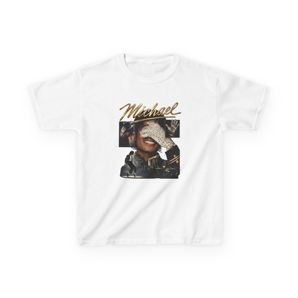 Kids Graphic Tee — 'Michael' Retro Pop Star Design