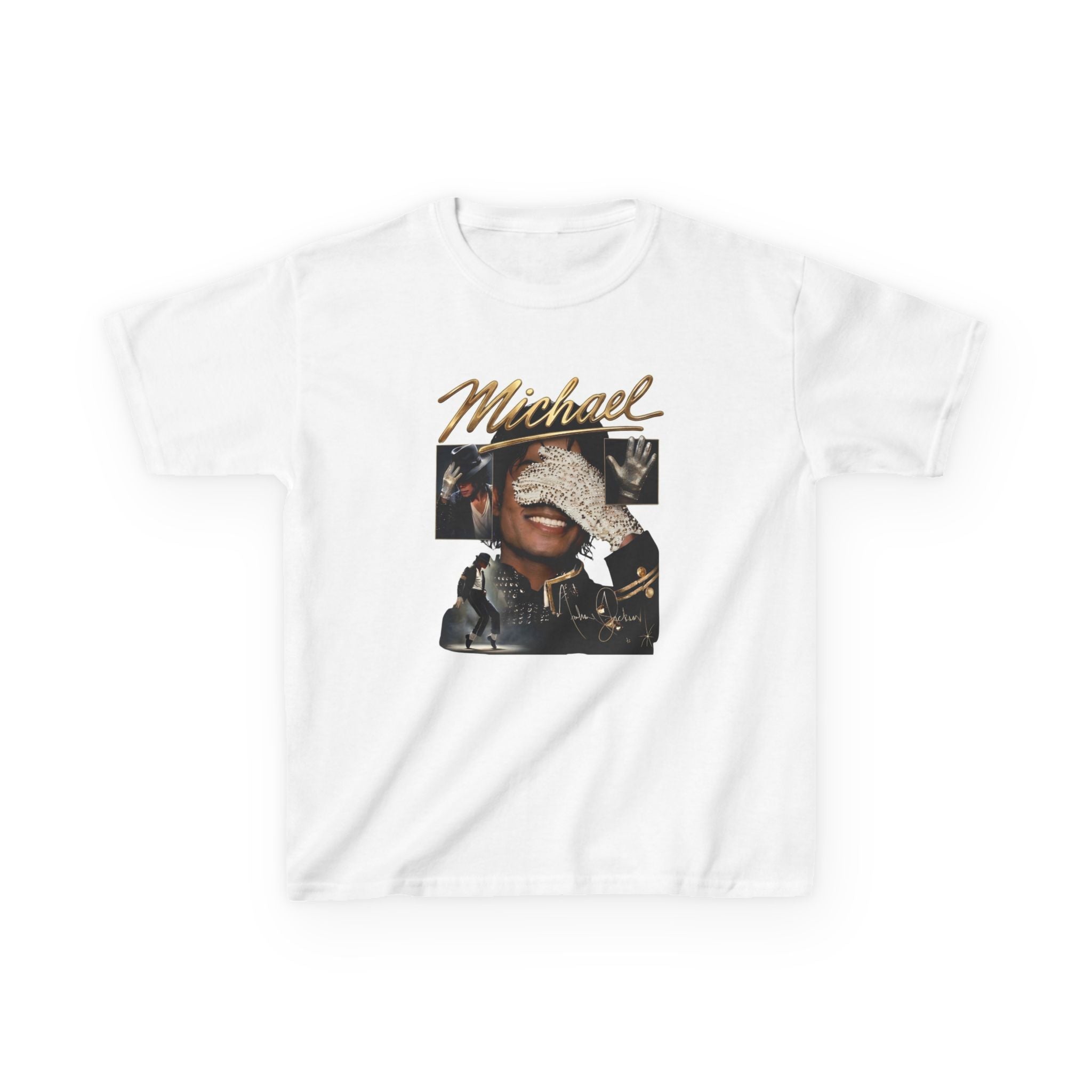 Kids Graphic Tee — 'Michael' Retro Pop Star Design