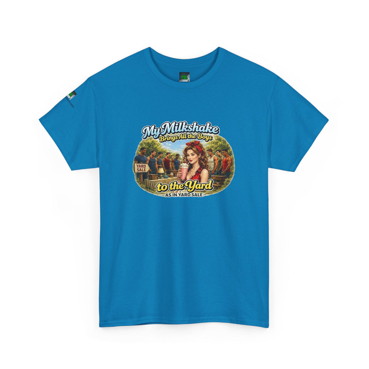 Retro Milkshake Shop Graphic Tee — "My Milkshake Brings All The Boys To The Yard" Vintage Art