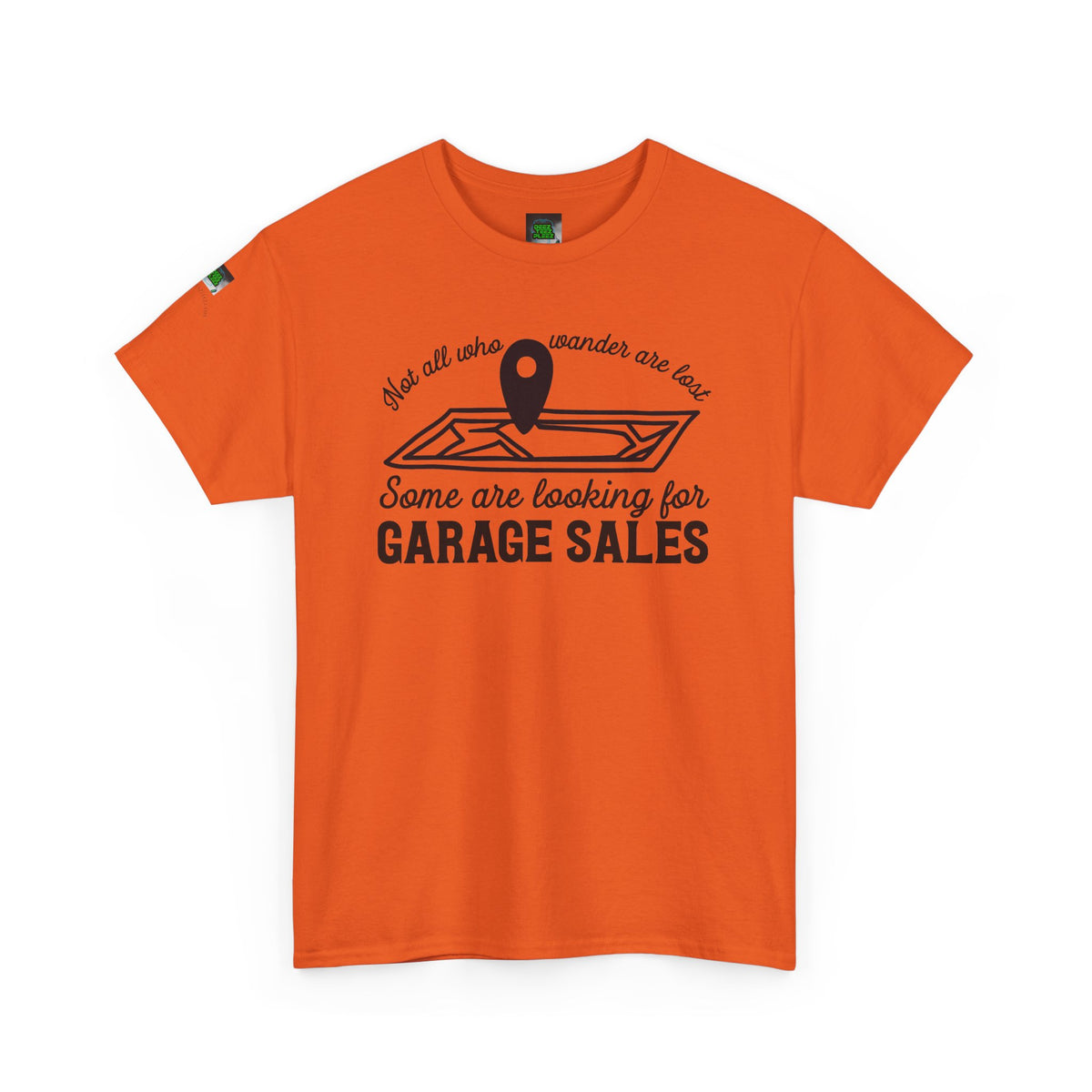 Garage Sale Hunter T-Shirt — "Some Are Looking for Garage Sales" Vintage Map Design