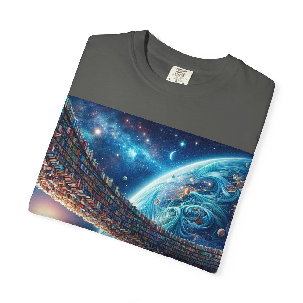 Galaxy Bridge T-Shirt – Surreal Cosmic Landscape Tee