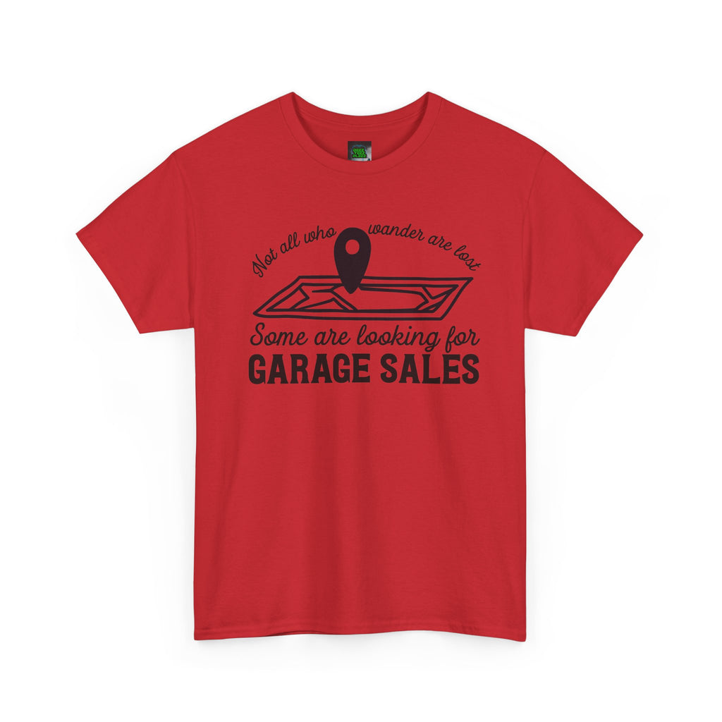 Garage Sale Hunter T-Shirt — "Some Are Looking for Garage Sales" Vintage Map Design