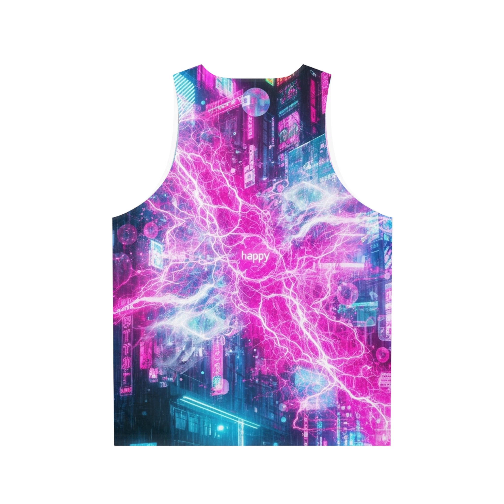 Neon City All-Over Print Tank Top — Retro Neon Vibe