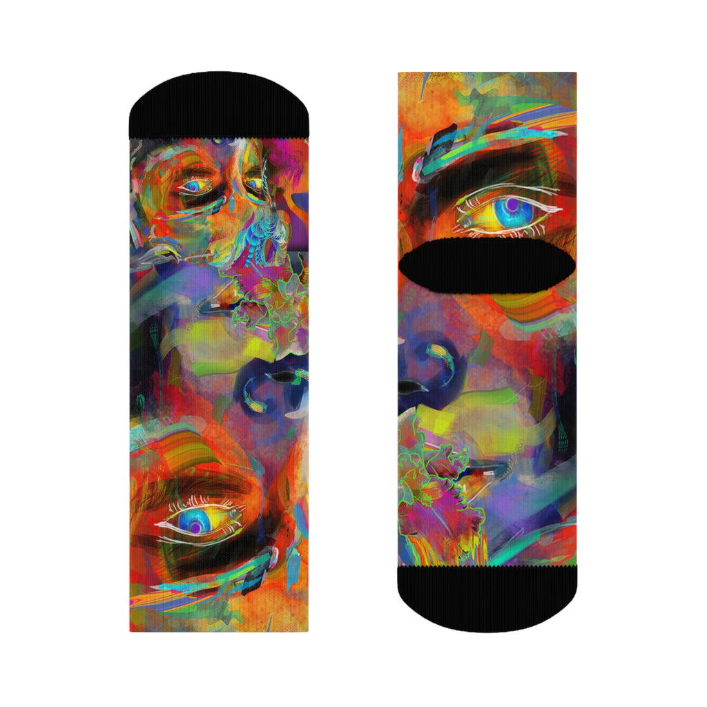 Psychedelic-ly Lit Crew Socks would look great with Psychedelicly-Lit collection of Hoodies and T-shirts