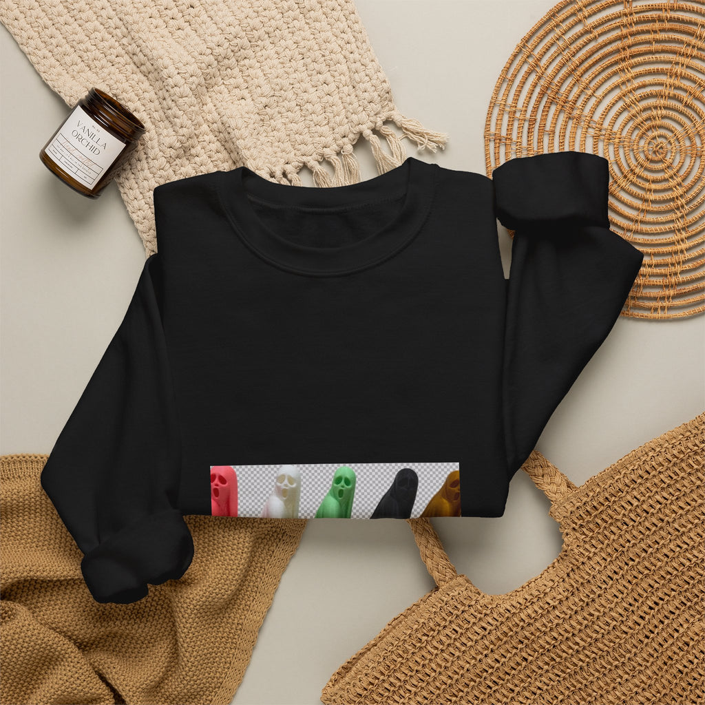 Spooky Squad Sweatshirt — Cute Colorful Halloween Ghost Crewneck