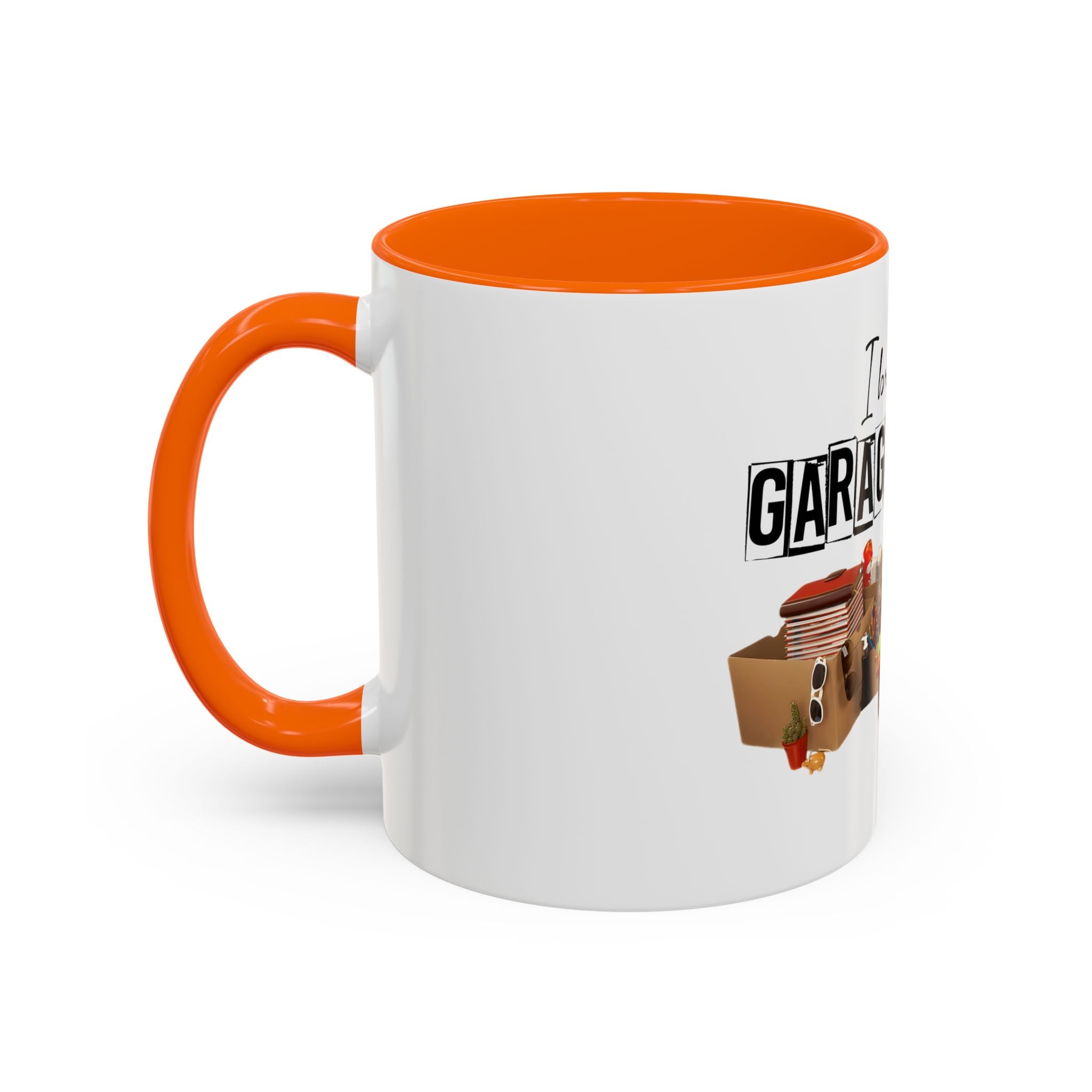 Garage & Yard Sale Coffee Mug — "I Brake for Garage & Yard Sales" Accent Mug
