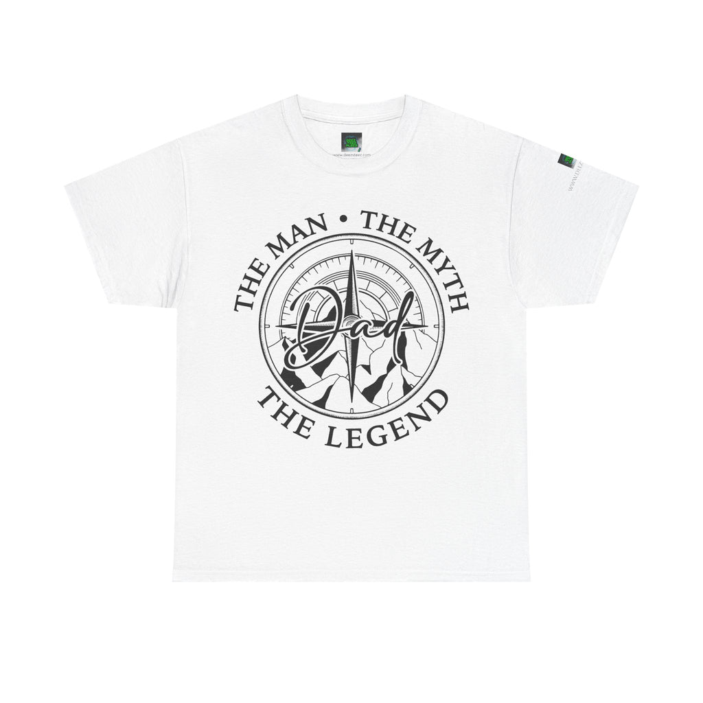 Dad Badge T-Shirt — "The Man • The Myth • The Legend" Vintage Tee