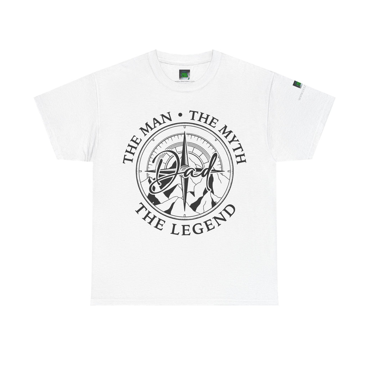 Dad Badge T-Shirt — "The Man • The Myth • The Legend" Vintage Tee