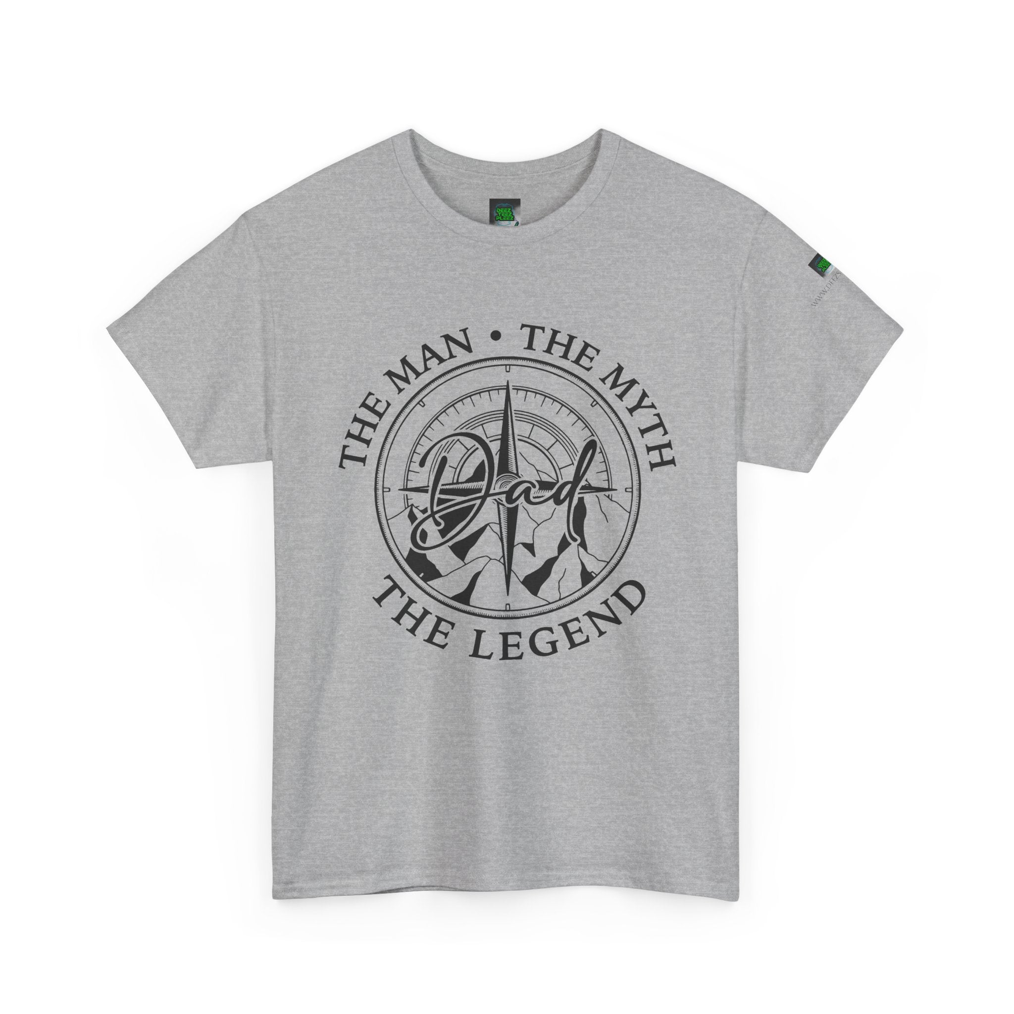 Dad Badge T-Shirt — "The Man • The Myth • The Legend" Vintage Tee