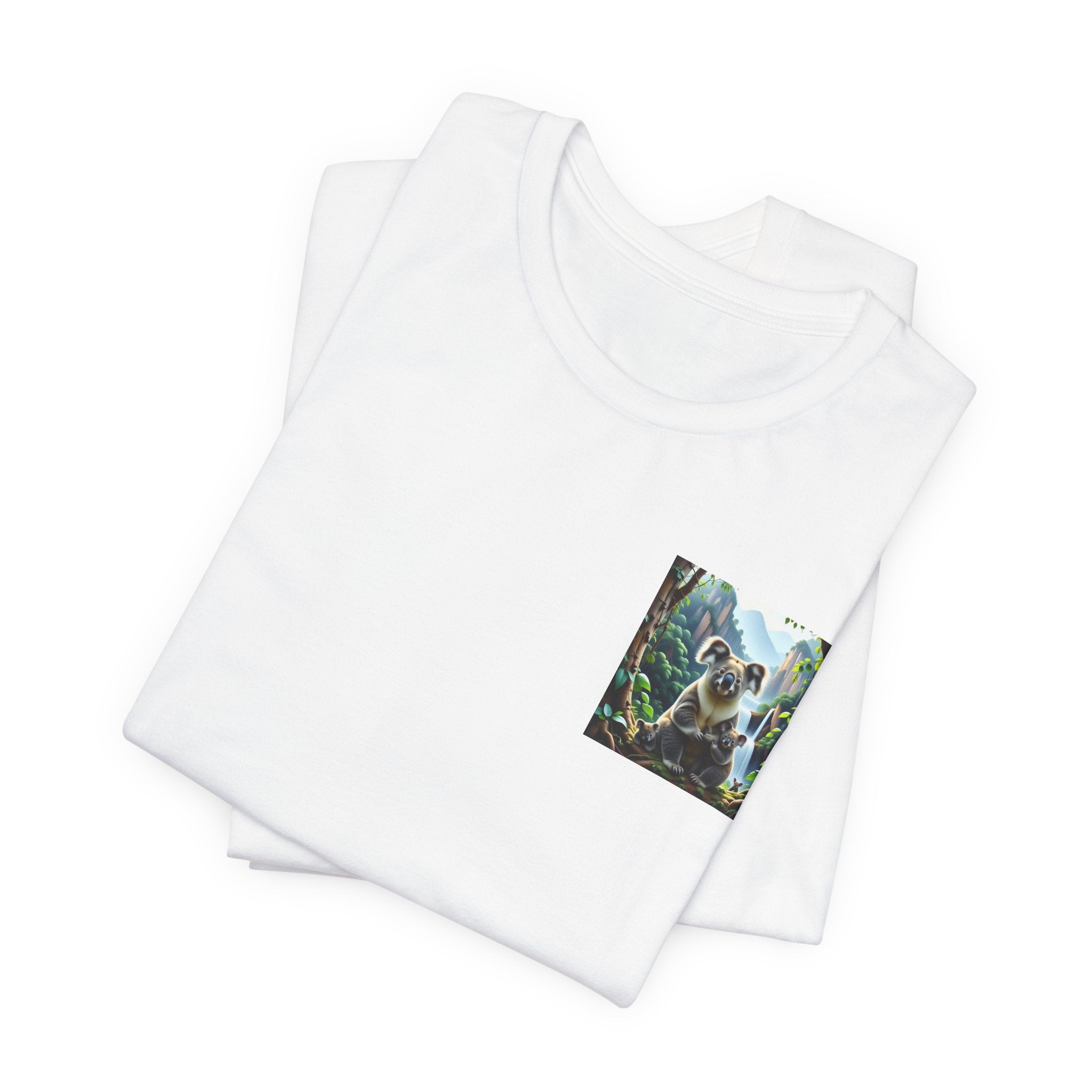 Koala Pocket Tee – Cute Wildlife Graphic Short Sleeve Shirt