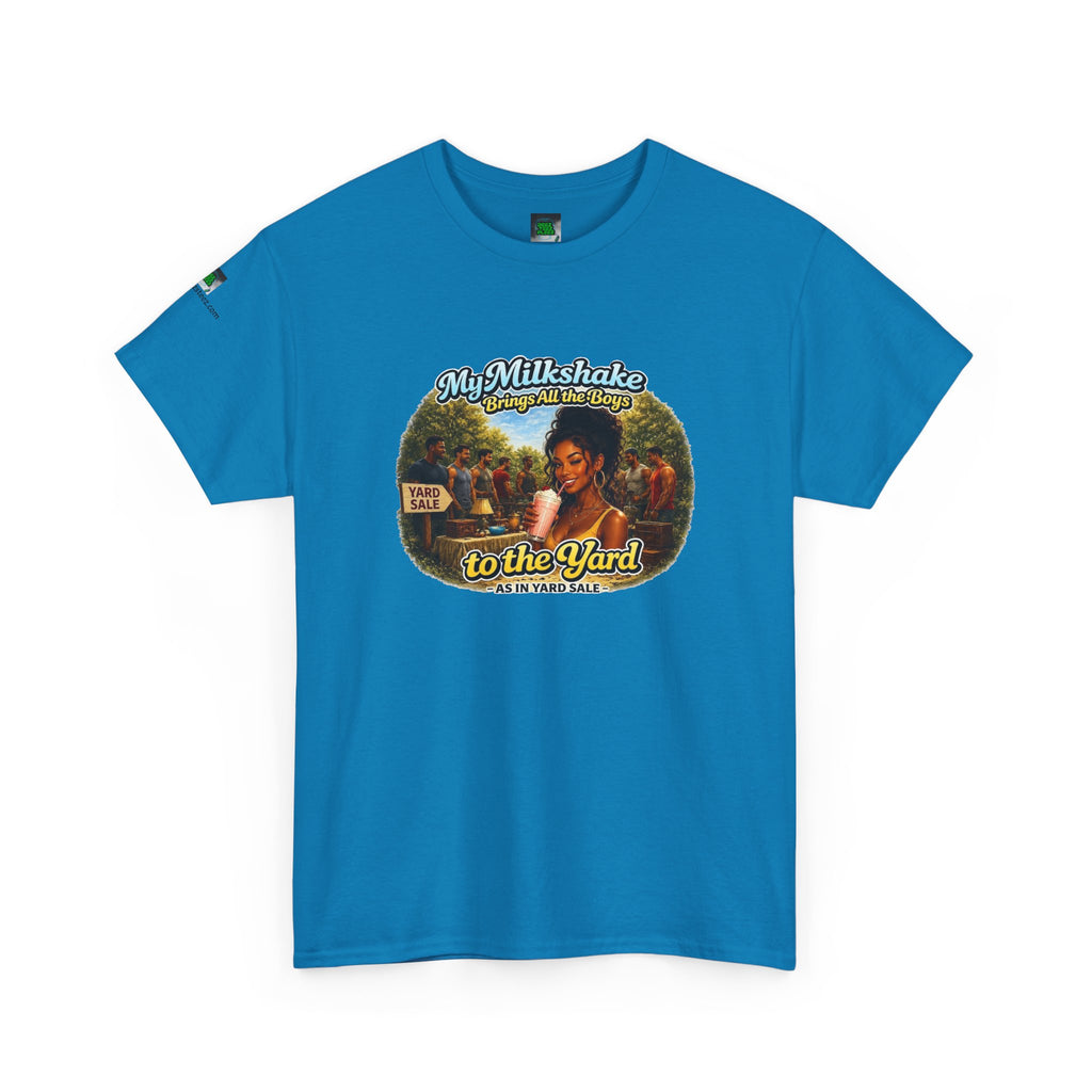 Copy of Retro Milkshake Shop Graphic Tee — "My Milkshake Brings All The Boys To The Yard" Vintage Art