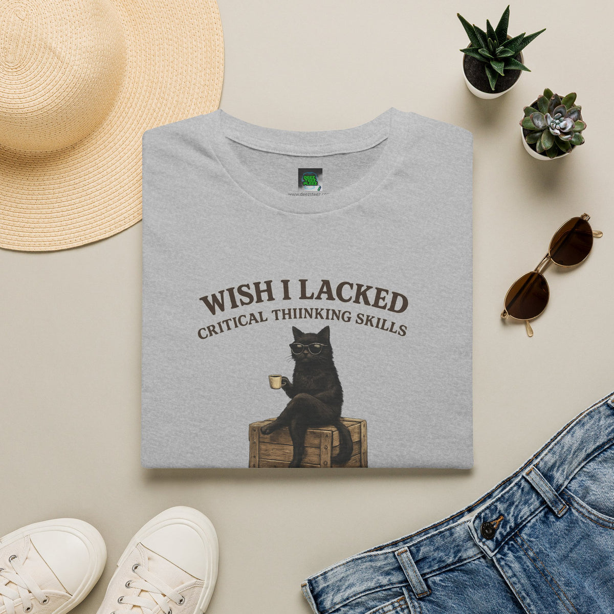 Unisex Softstyle T-Shirt "I Wish Cool Cat"