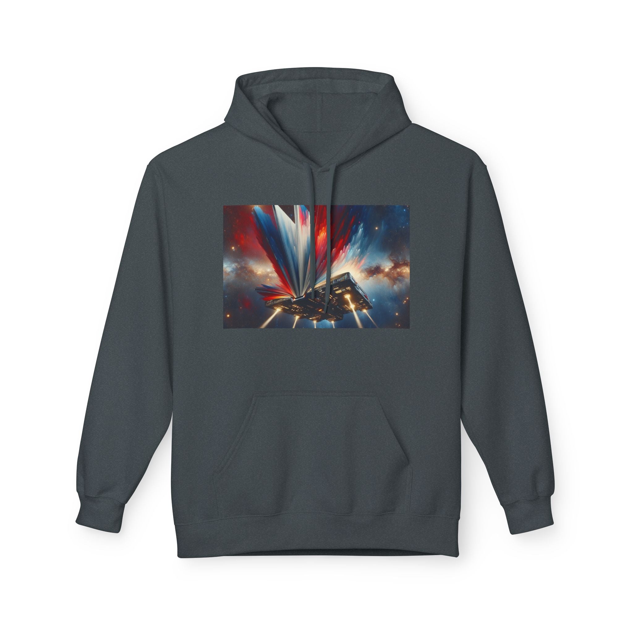Cosmic Flight Hoodie — "Knowledge Takes Flight" Graphic Pullover
