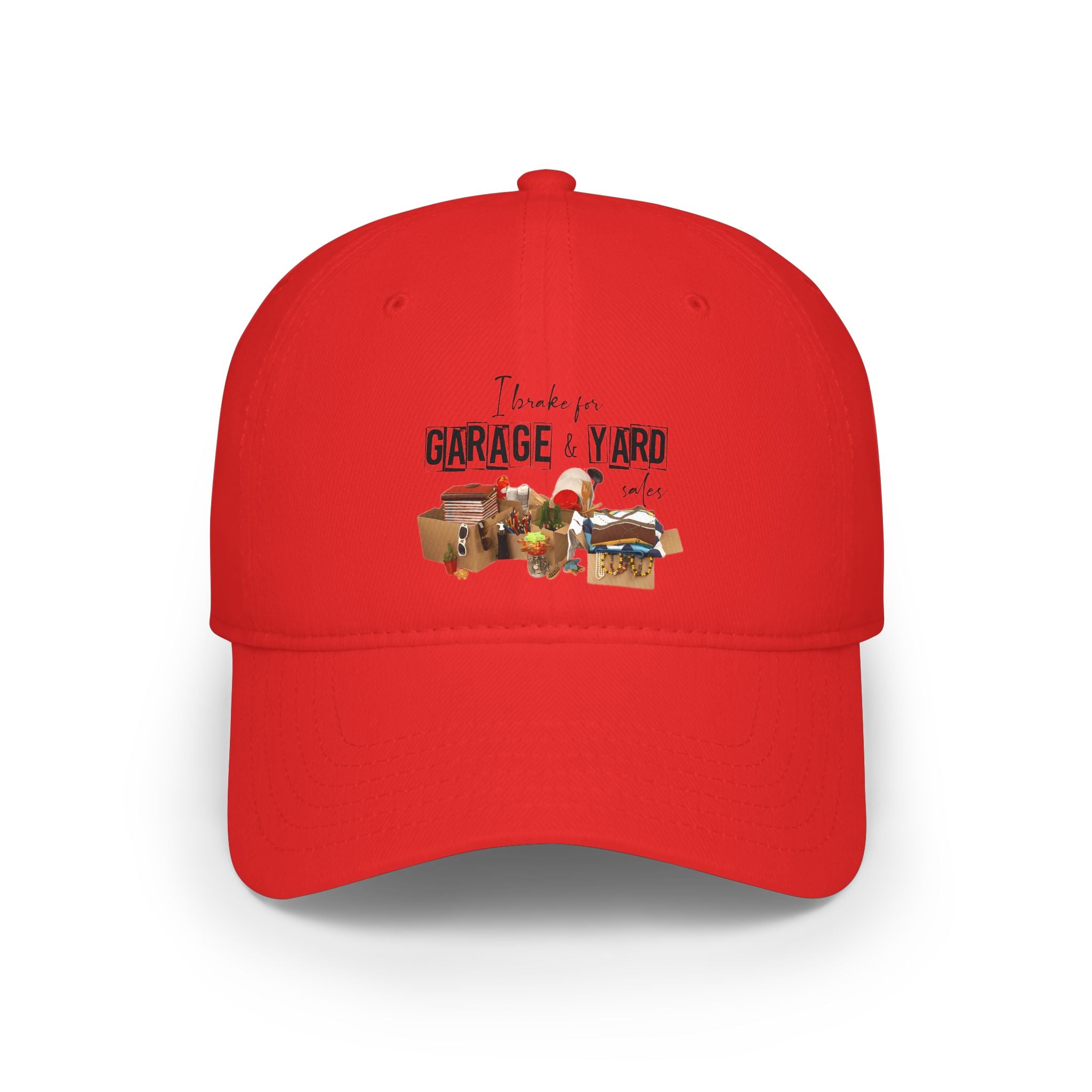 Low Profile Baseball Cap - I Love Garage & Yard Sale Vintage Market Design