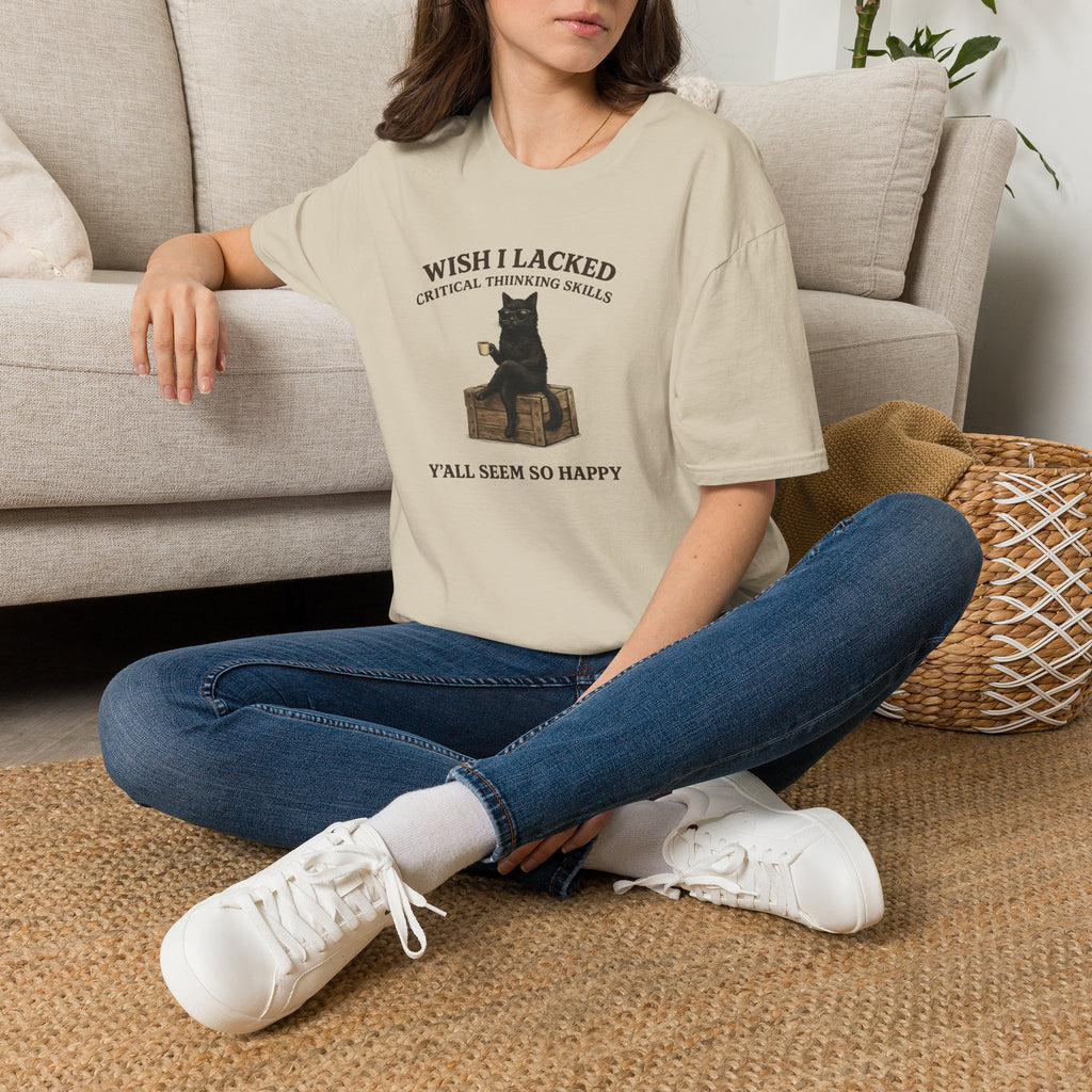 Unisex Softstyle T-Shirt "I Wish Cool Cat"