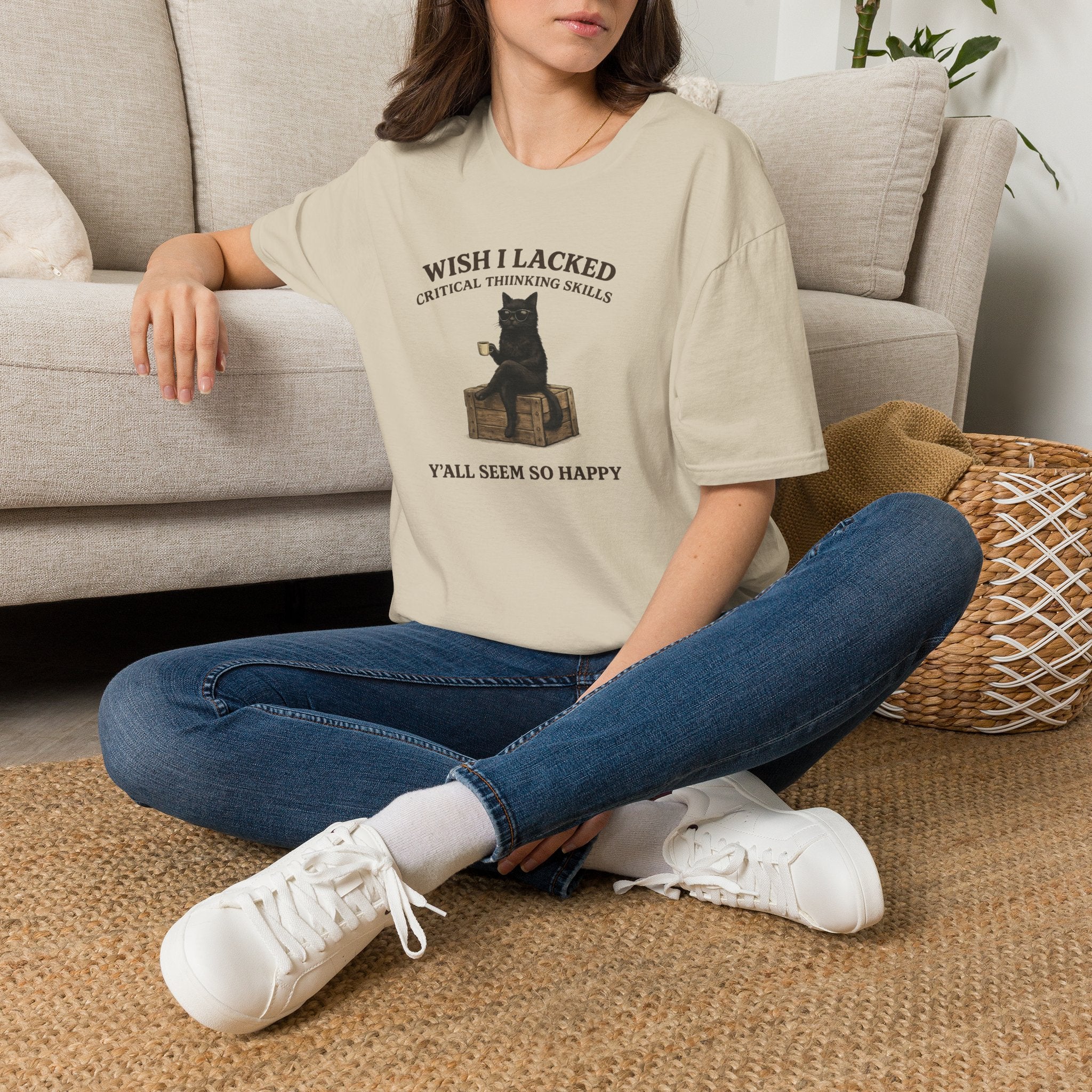Unisex Softstyle T-Shirt "I Wish Cool Cat"