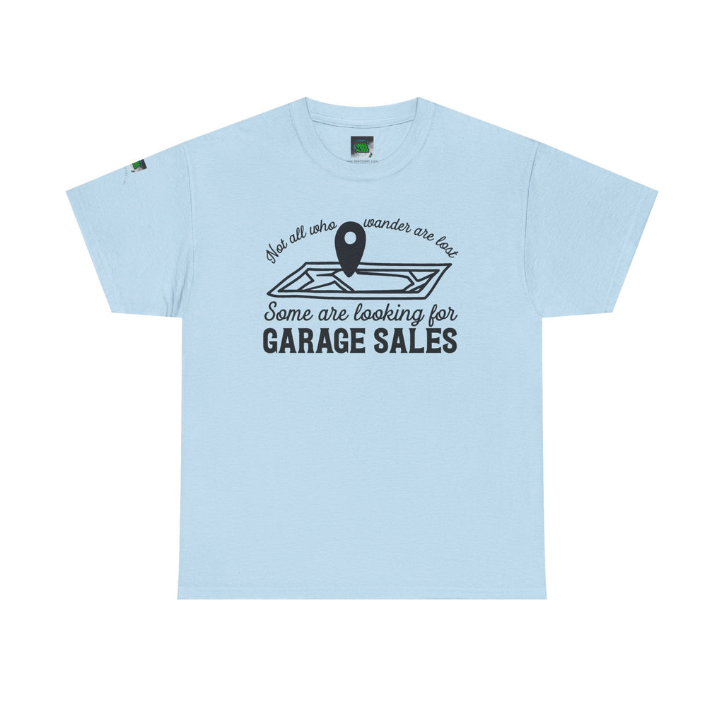 Garage Sale Hunter T-Shirt — "Some Are Looking for Garage Sales" Vintage Map Design