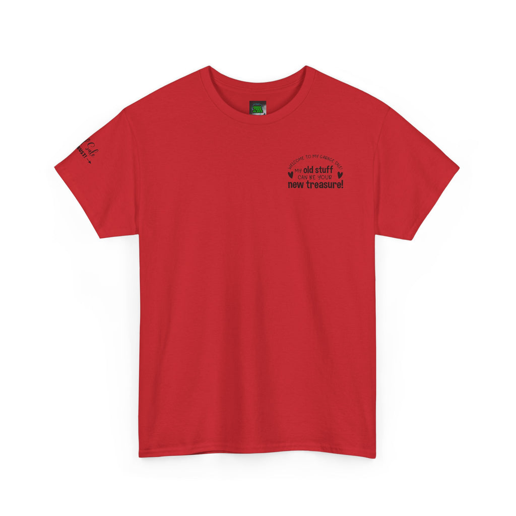 Unisex Heavy Cotton Tee Yard Sales OLD STUFF/ New Treasure