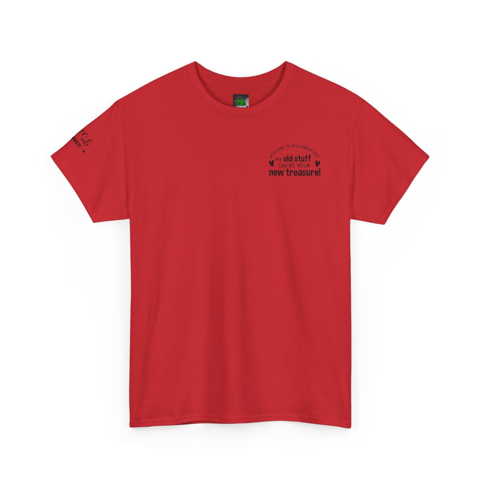 Unisex Heavy Cotton Tee Yard Sales OLD STUFF/ New Treasure