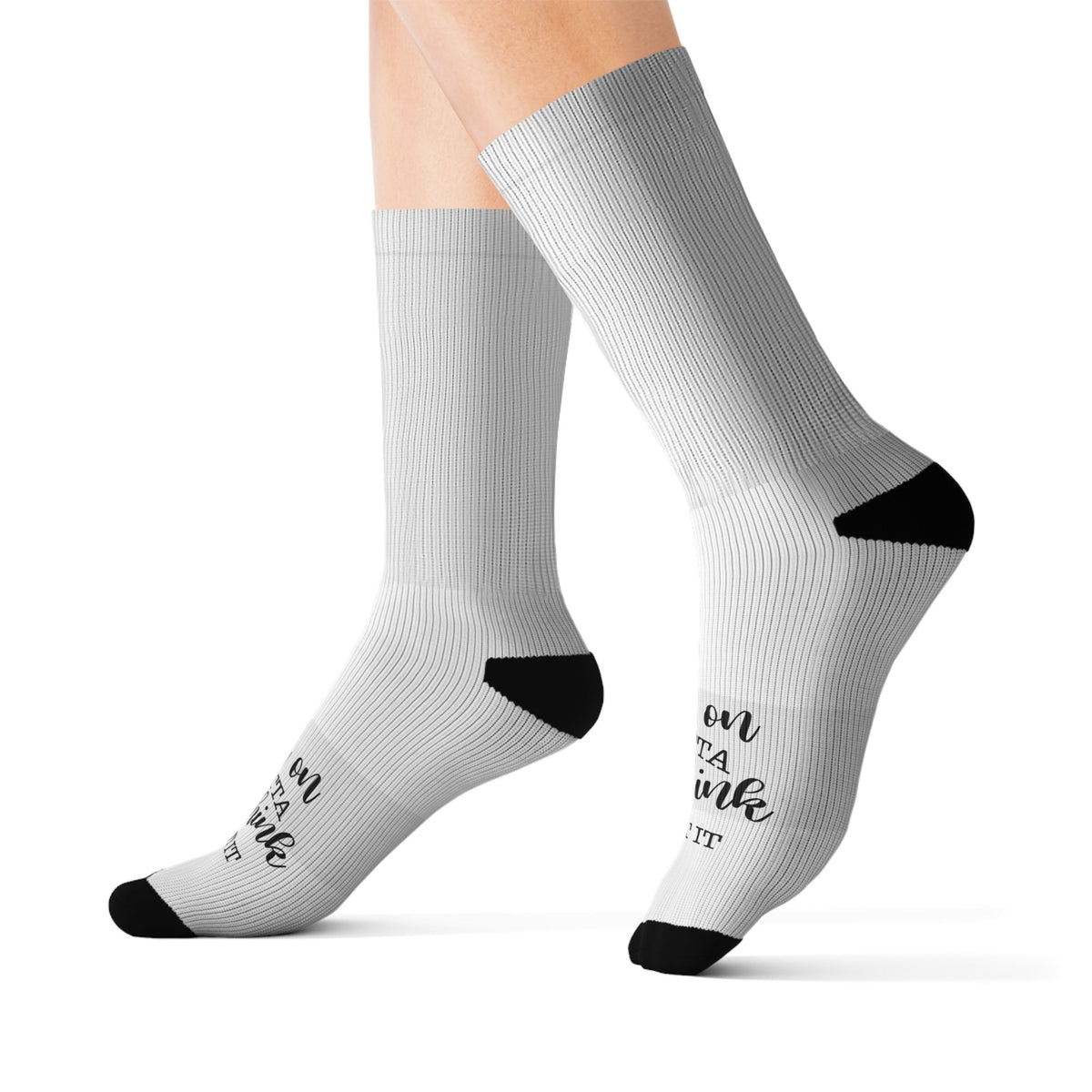Personalized Photo Sublimation Socks — Custom Memory Photo Crew Socks