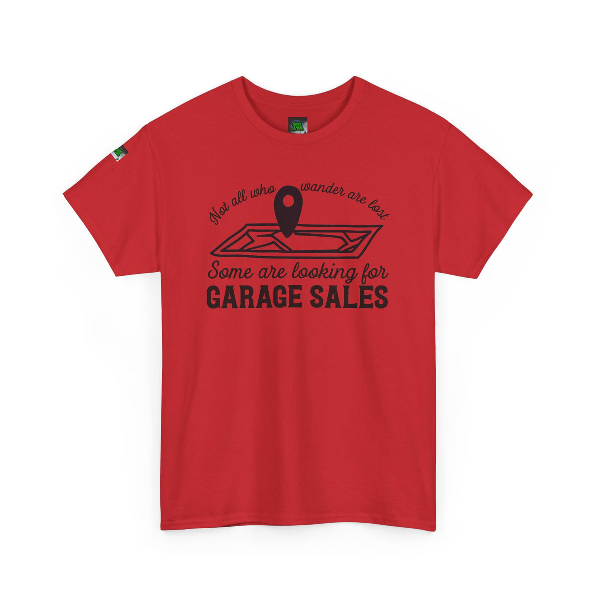 Garage Sale Hunter T-Shirt — "Some Are Looking for Garage Sales" Vintage Map Design