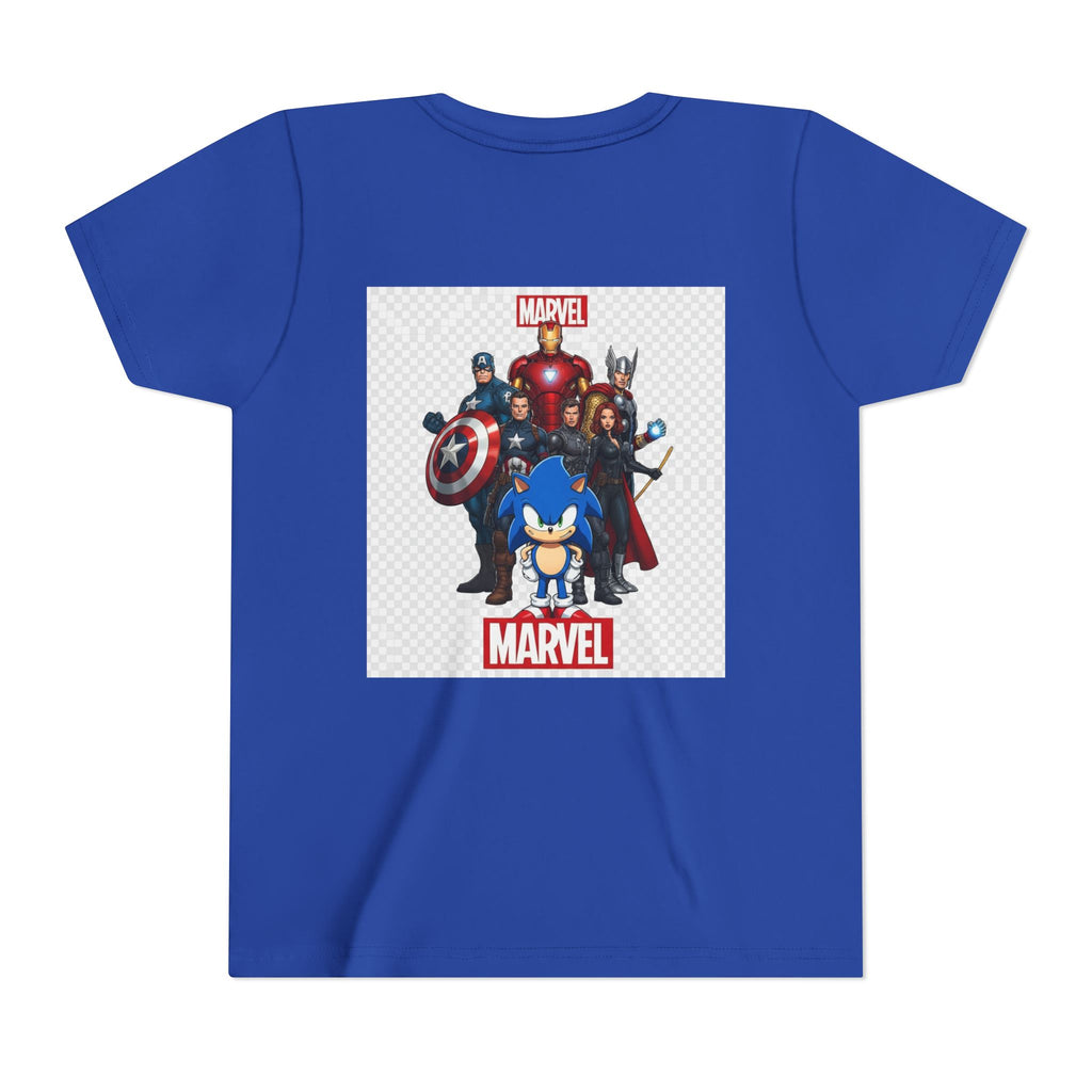 Kids Marvel & Spider-Verse Superhero Tee — Sonic & Avengers Graphic Youth T-Shirt
