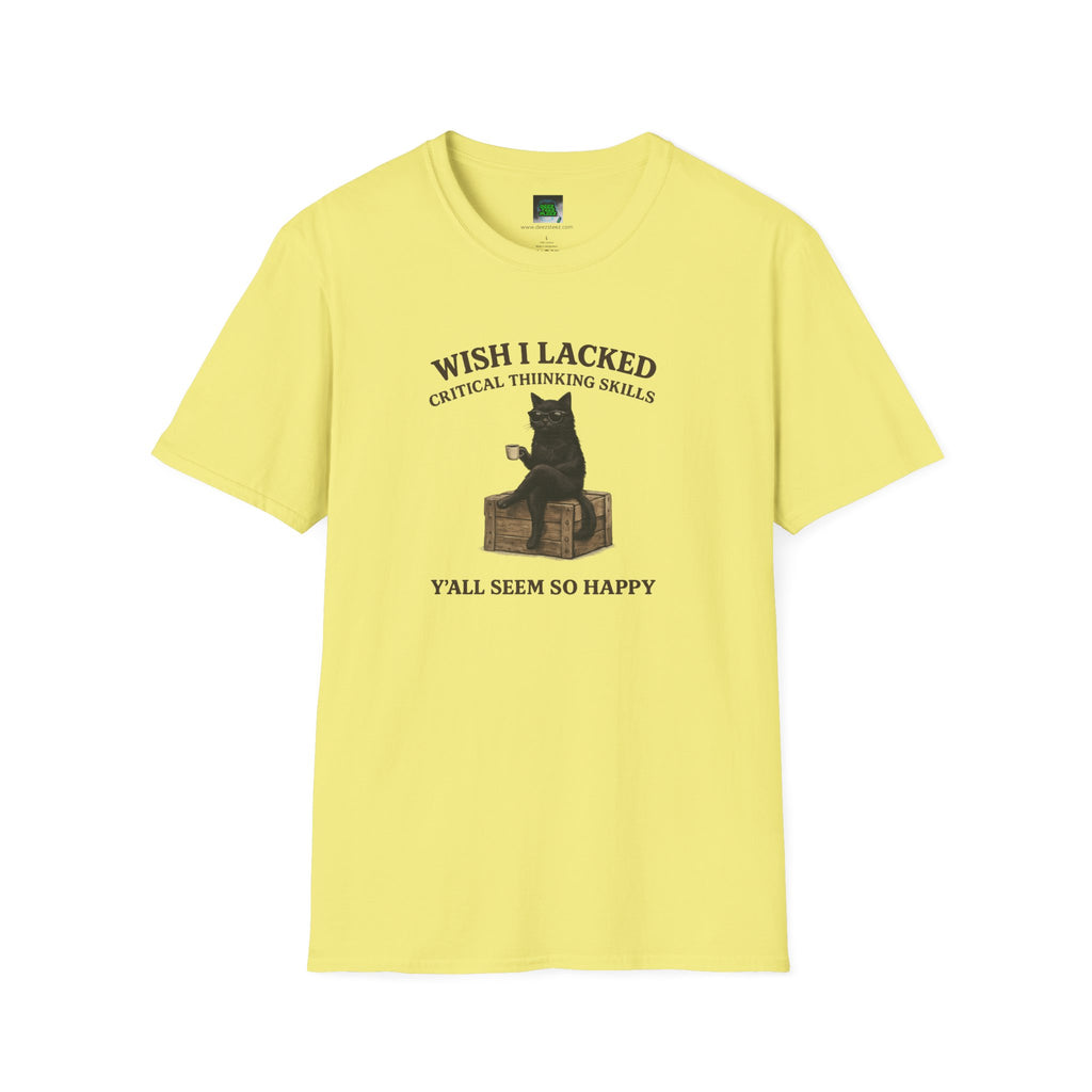 Unisex Softstyle T-Shirt "I Wish Cool Cat"
