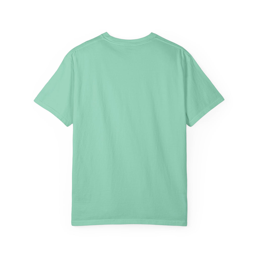 Geometric Mosaic Tee — Yellow, Teal & Black Patterned Graphic T-Shirt