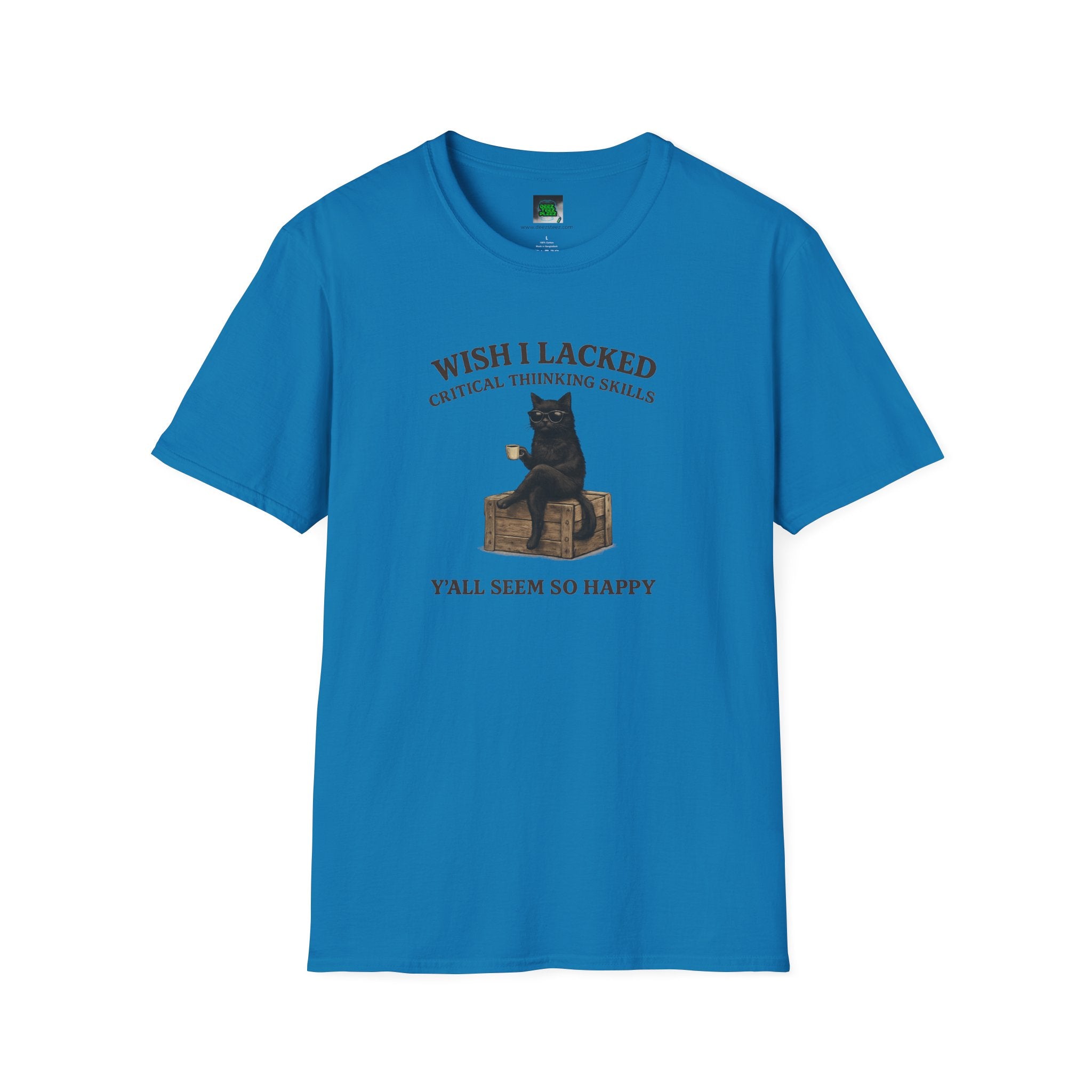 Unisex Softstyle T-Shirt "I Wish Cool Cat"