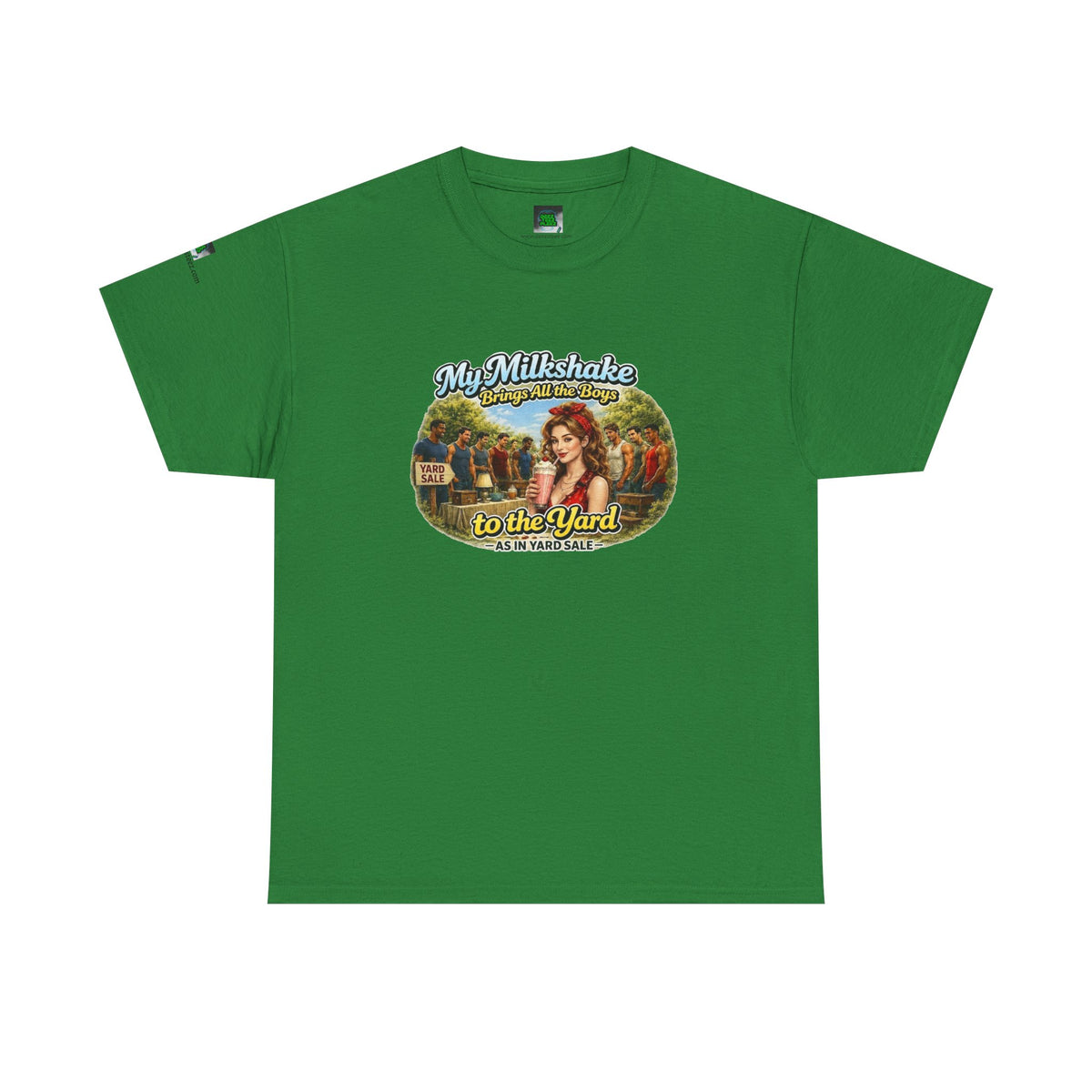 Retro Milkshake Shop Graphic Tee — "My Milkshake Brings All The Boys To The Yard" Vintage Art