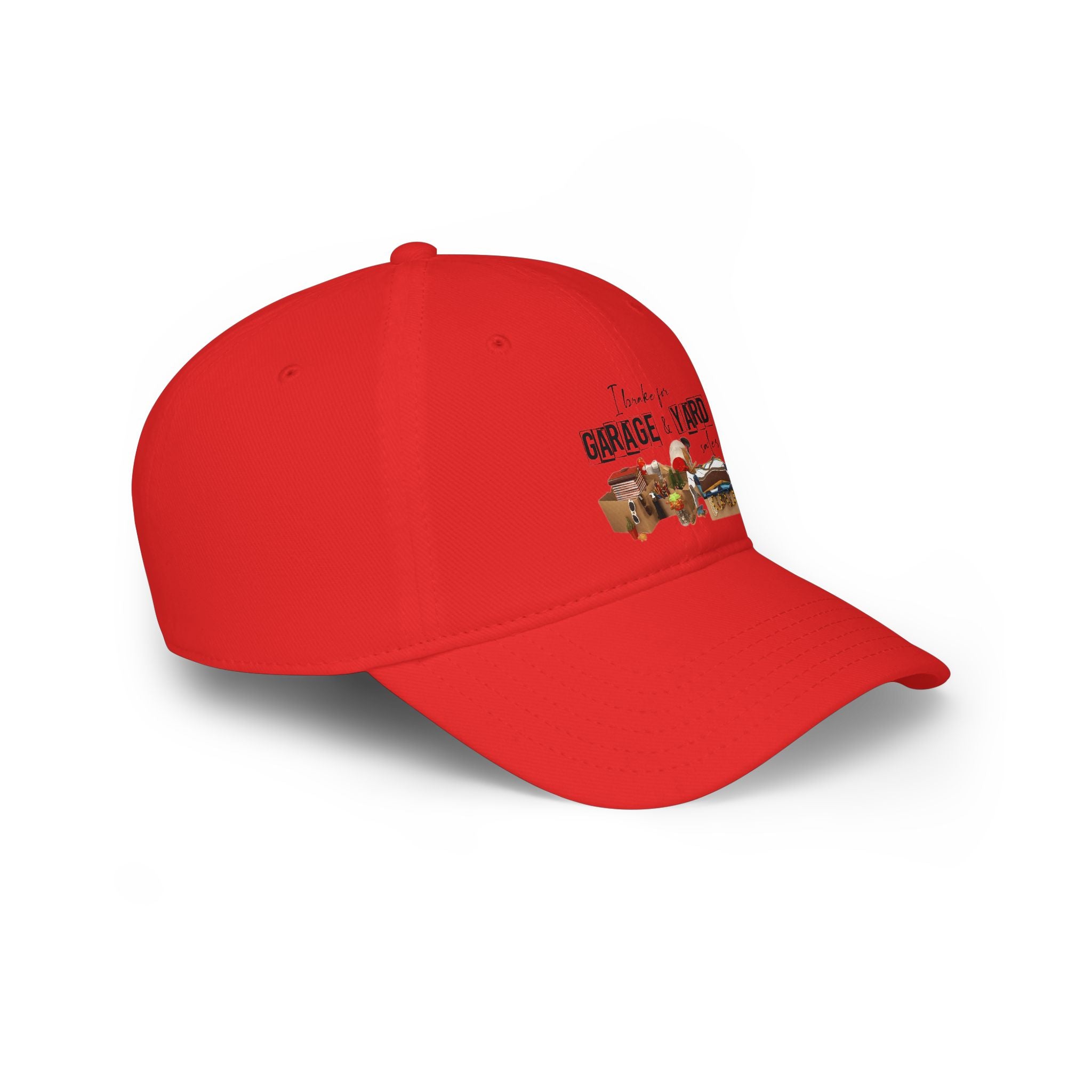 Low Profile Baseball Cap - I Love Garage & Yard Sale Vintage Market Design