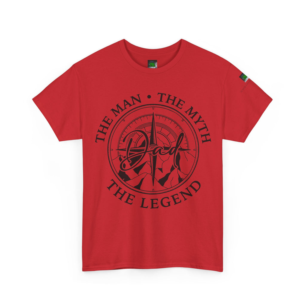Dad Badge T-Shirt — "The Man • The Myth • The Legend" Vintage Tee