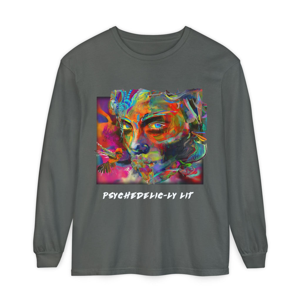 Psychedelic Portrait Long Sleeve Tee