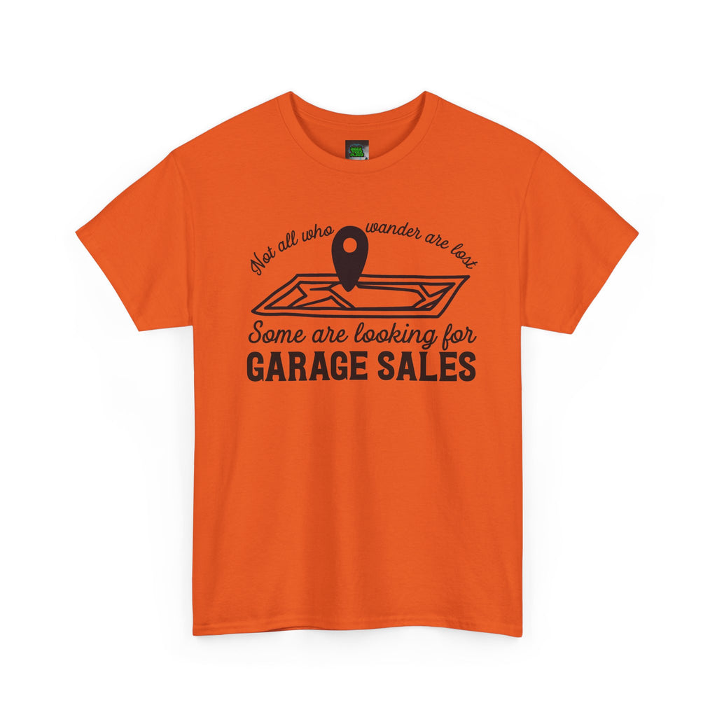 Garage Sale Hunter T-Shirt — "Some Are Looking for Garage Sales" Vintage Map Design