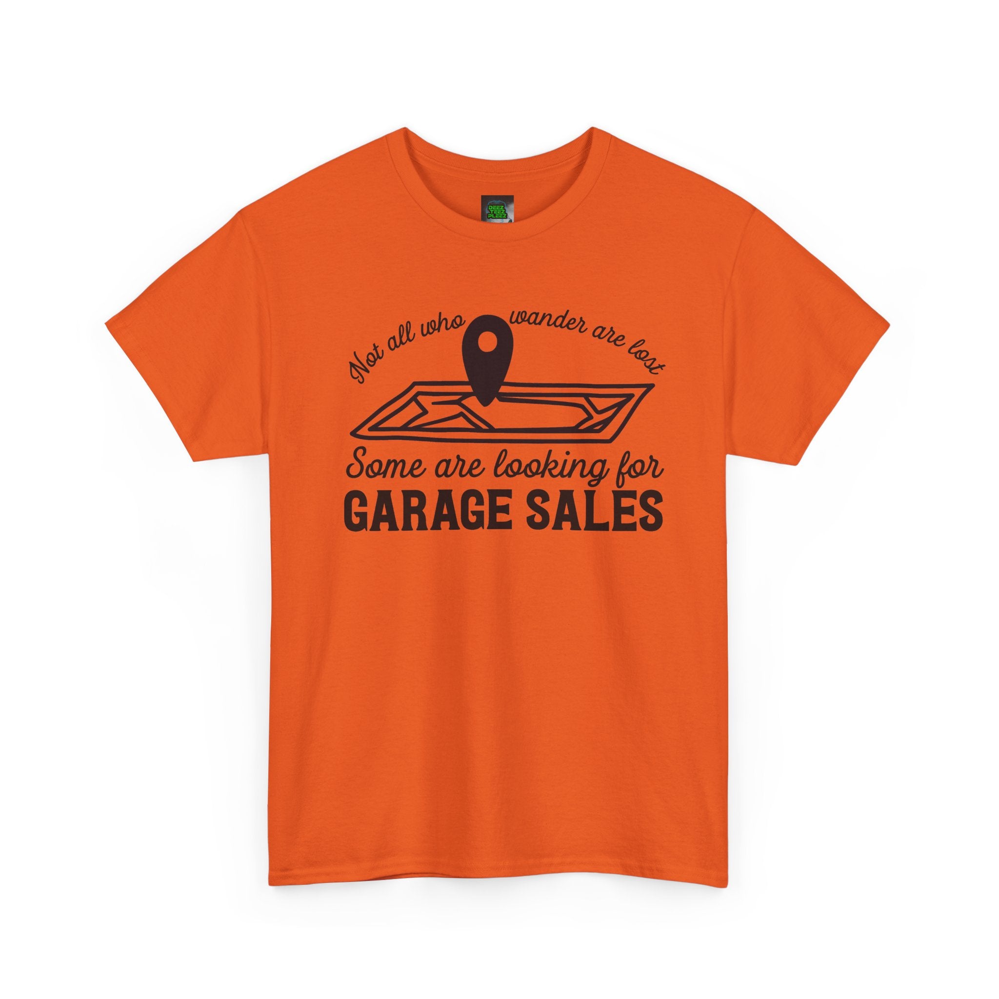 Garage Sale Hunter T-Shirt — "Some Are Looking for Garage Sales" Vintage Map Design