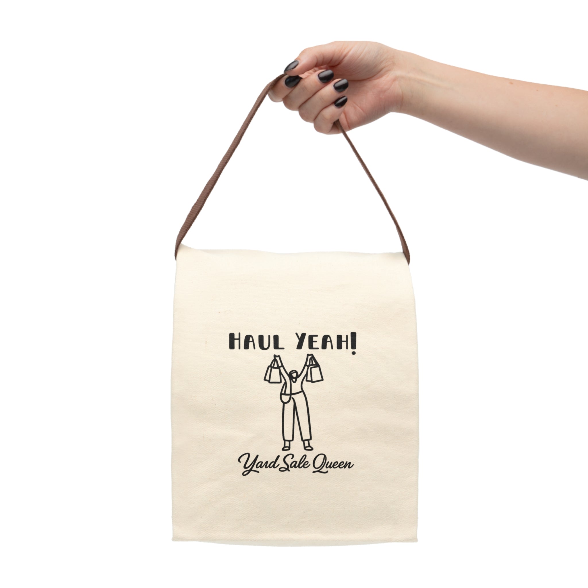 Canvas Lunch Bag — "Haul Yeah!" Yard Sale Queen Tote