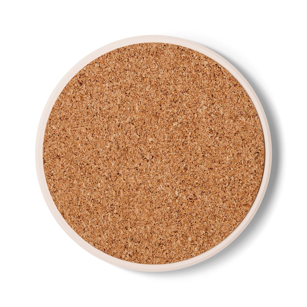 Ceramic Coaster — 'Inhale. Exhale. Give Yourself Grace' Sun Goddess Inspirational Drink Coaster
