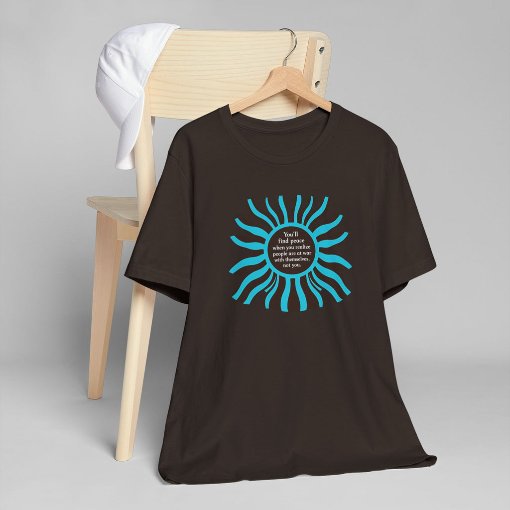 Sunburst Graphic T-Shirt — 'Don't Let Fear Decide' Inspirational Tee