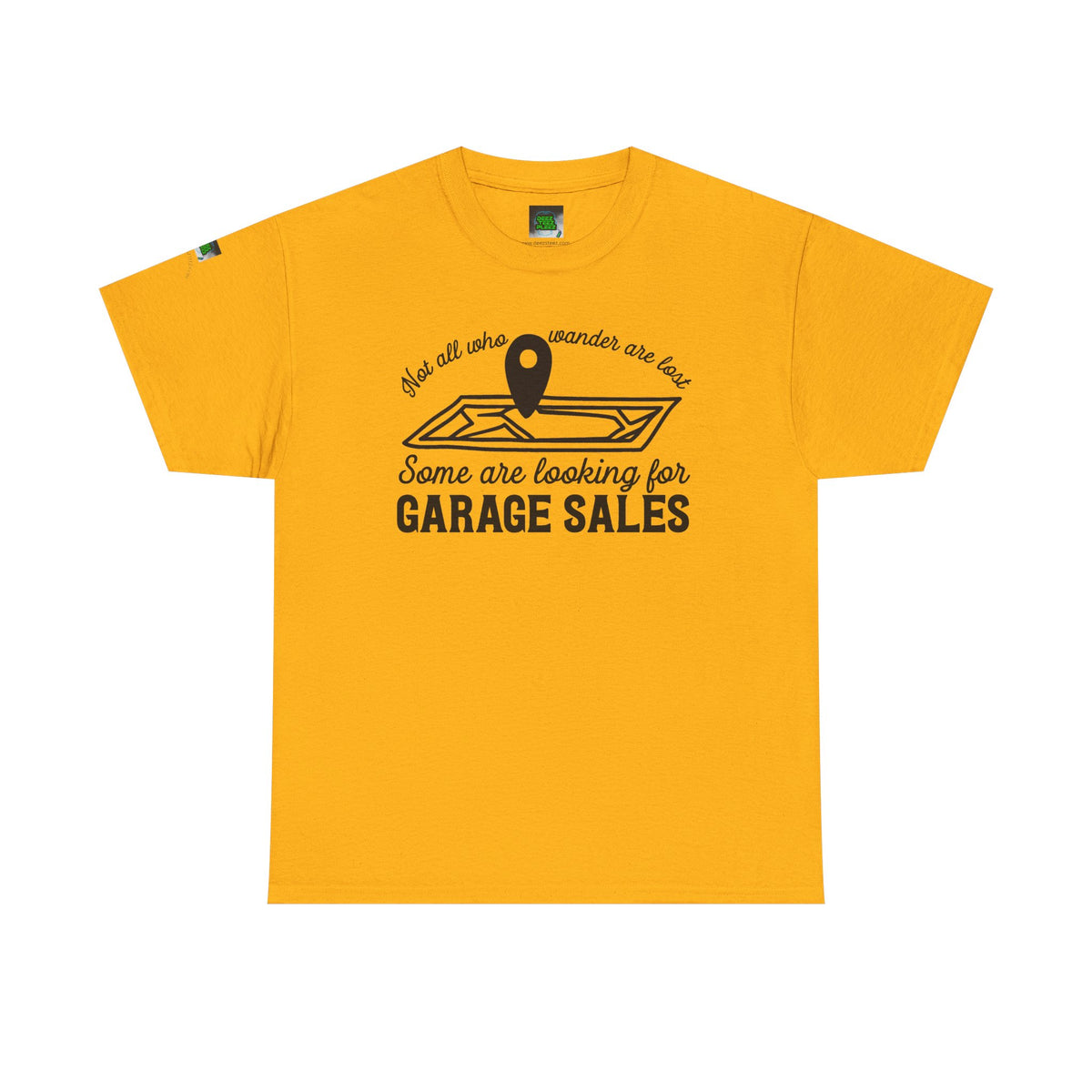 Garage Sale Hunter T-Shirt — "Some Are Looking for Garage Sales" Vintage Map Design