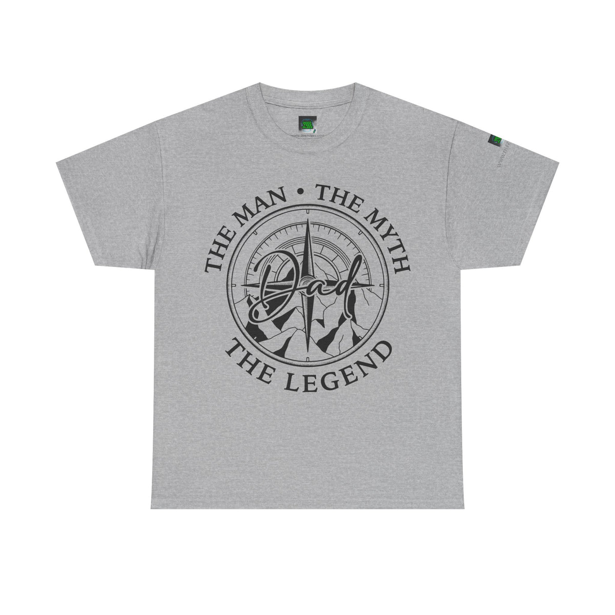 Dad Badge T-Shirt — "The Man • The Myth • The Legend" Vintage Tee