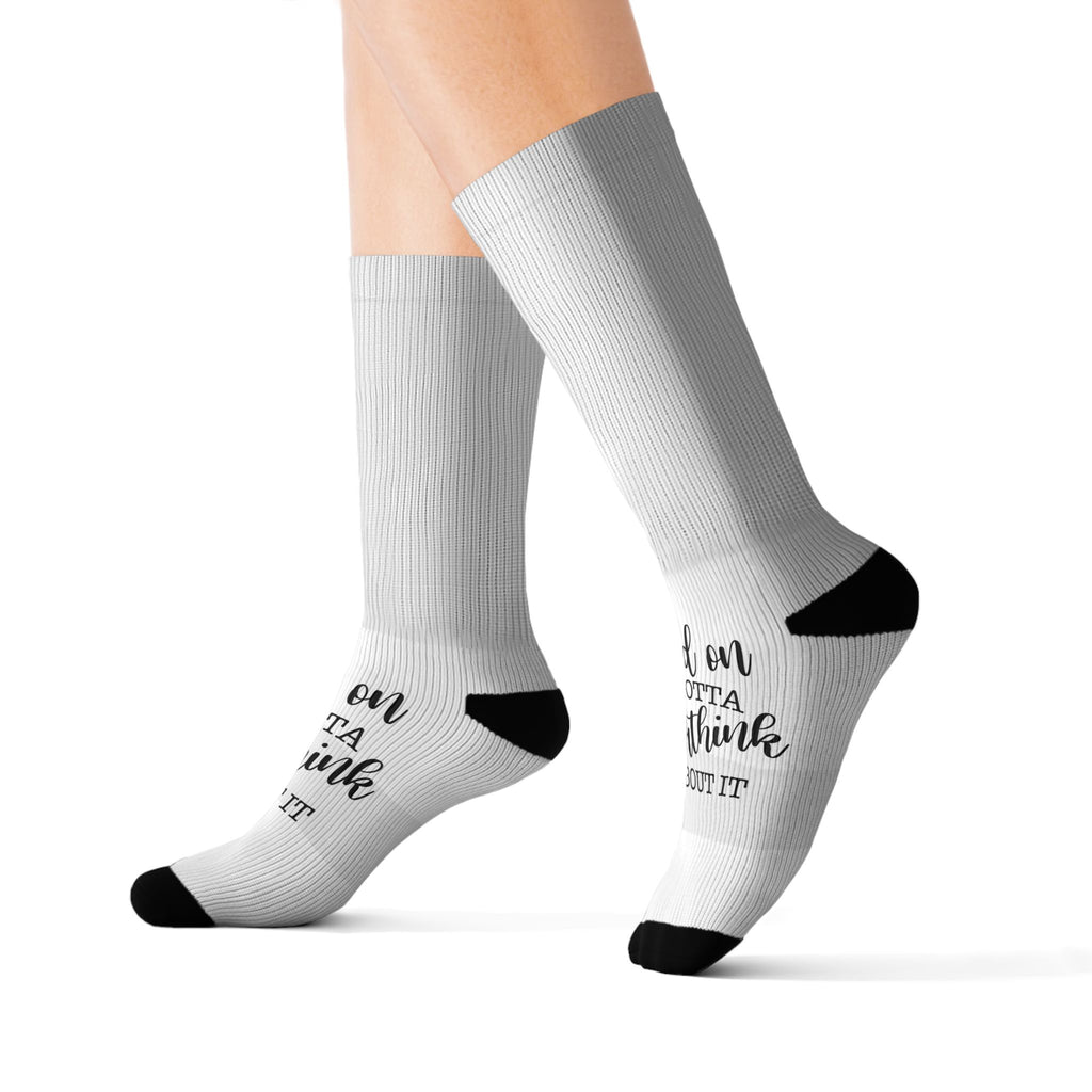 Personalized Photo Sublimation Socks — Custom Memory Photo Crew Socks