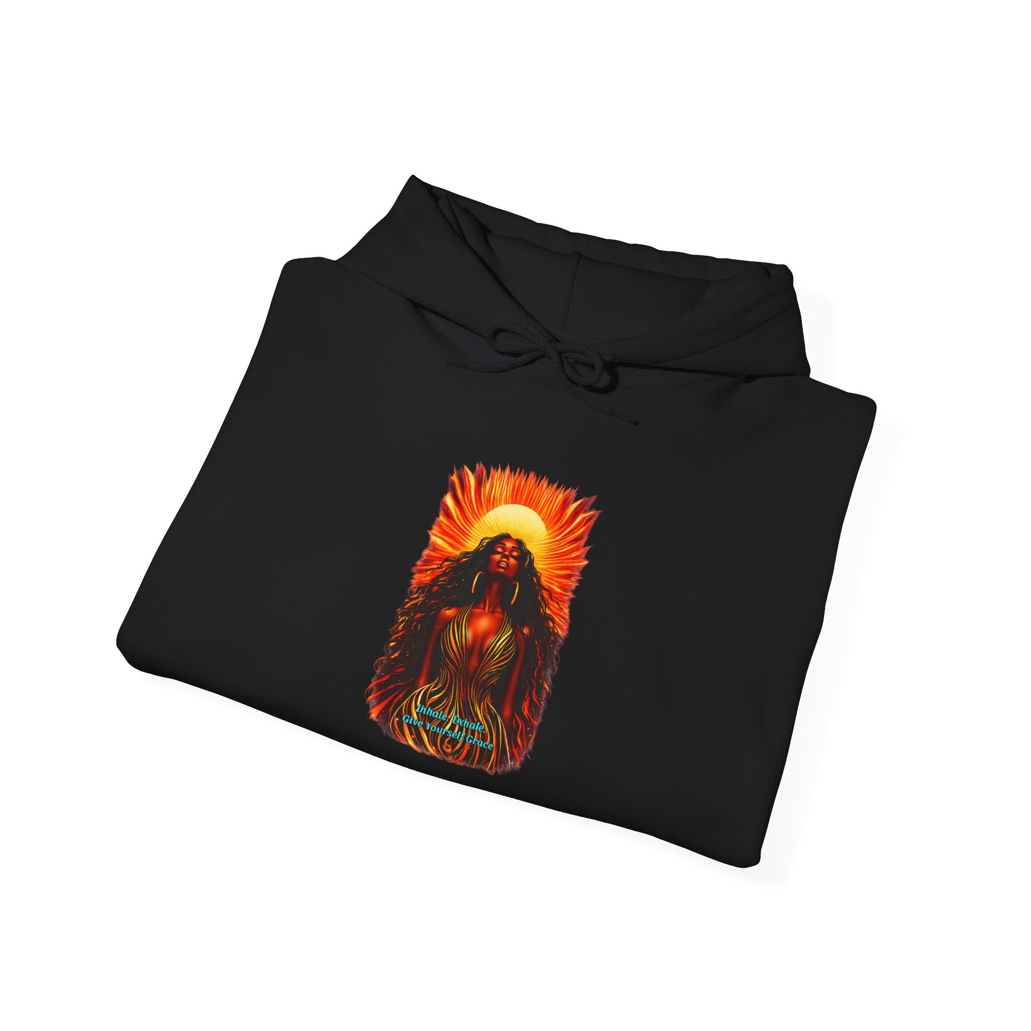 Human Spirit Hoodie — Sunset Tribal Grace Graphic Sweatshirt