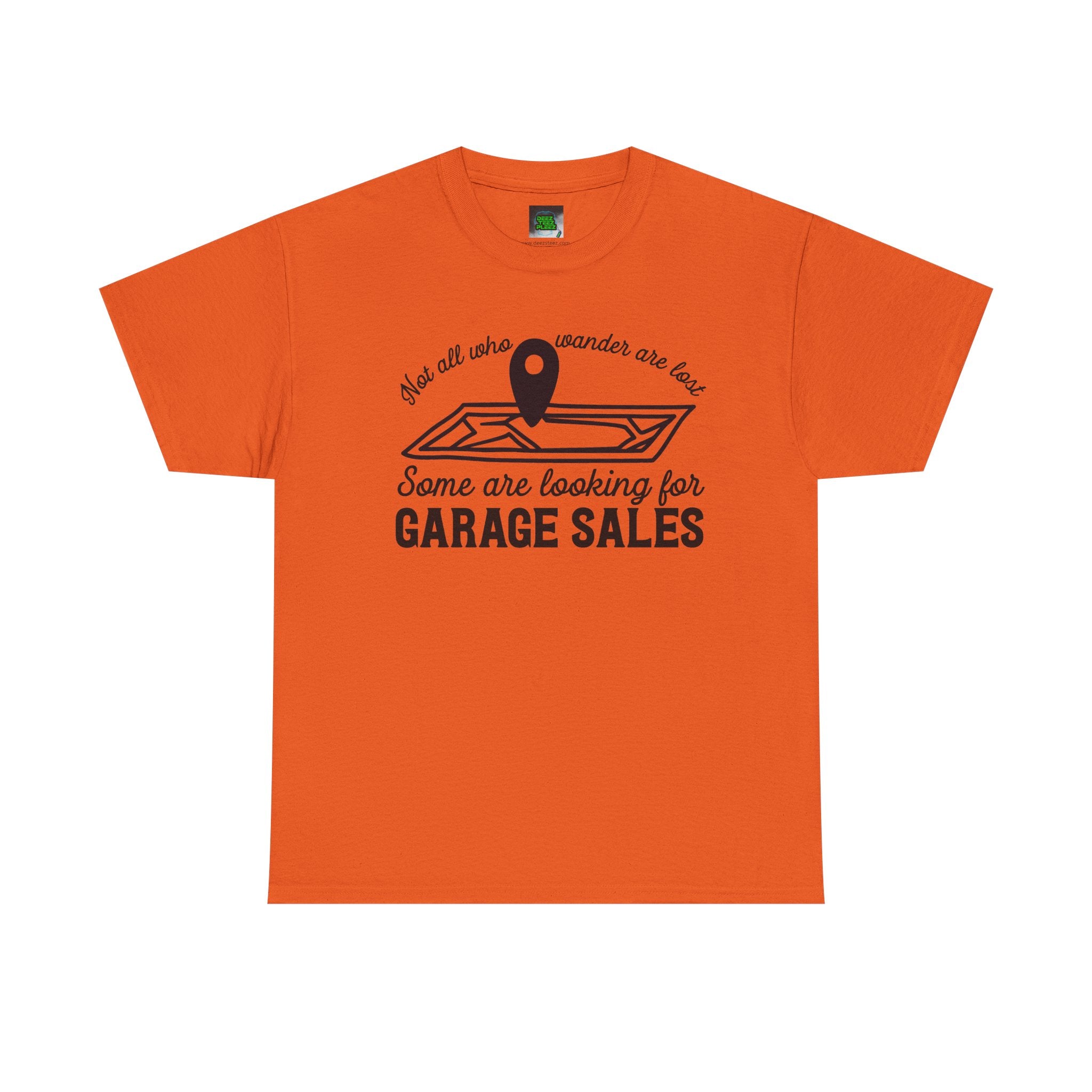 Garage Sale Hunter T-Shirt — "Some Are Looking for Garage Sales" Vintage Map Design