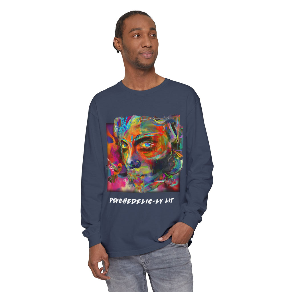Psychedelic Portrait Long Sleeve Tee
